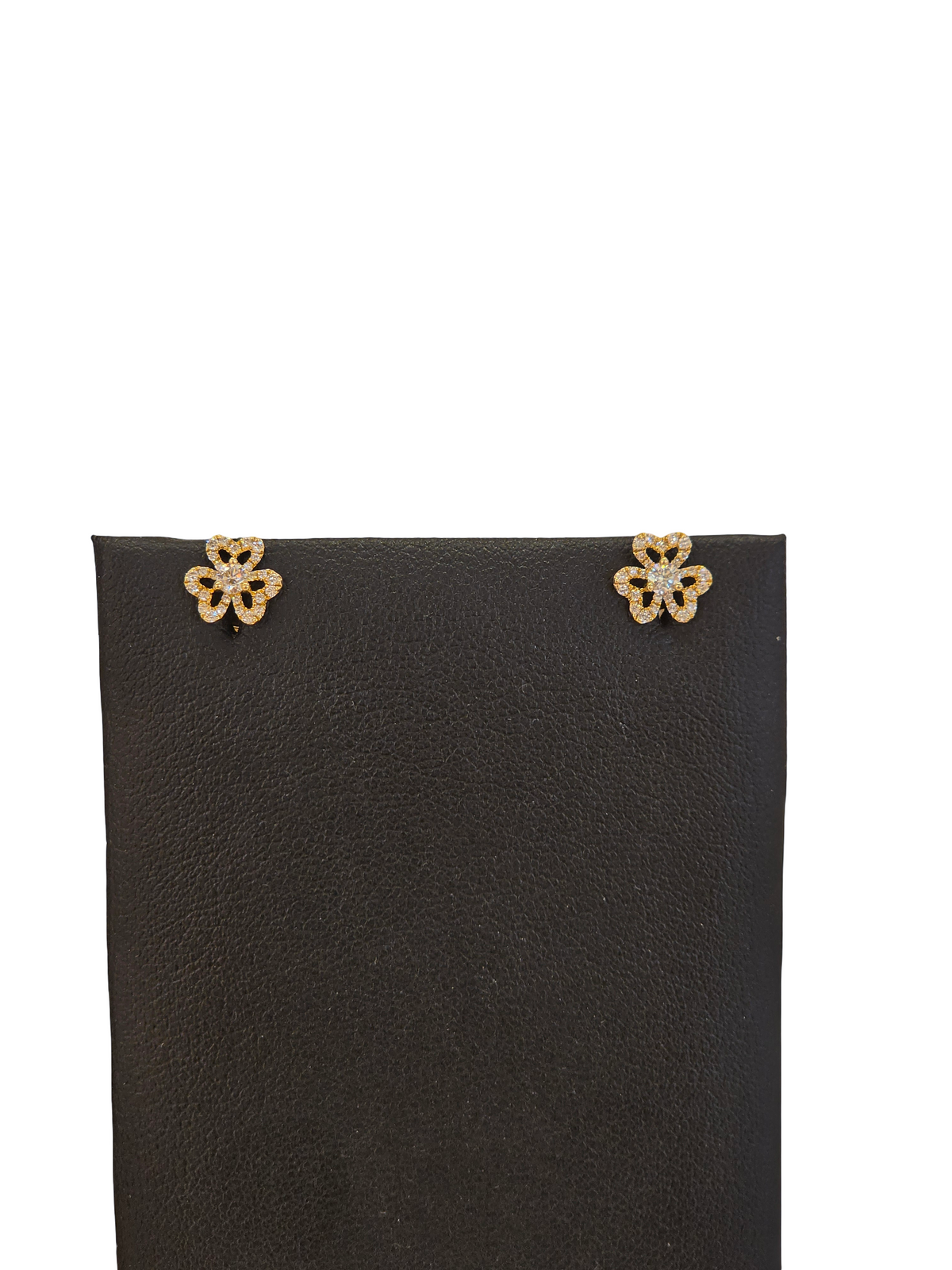 18K Gold Natural Diamond Earrings