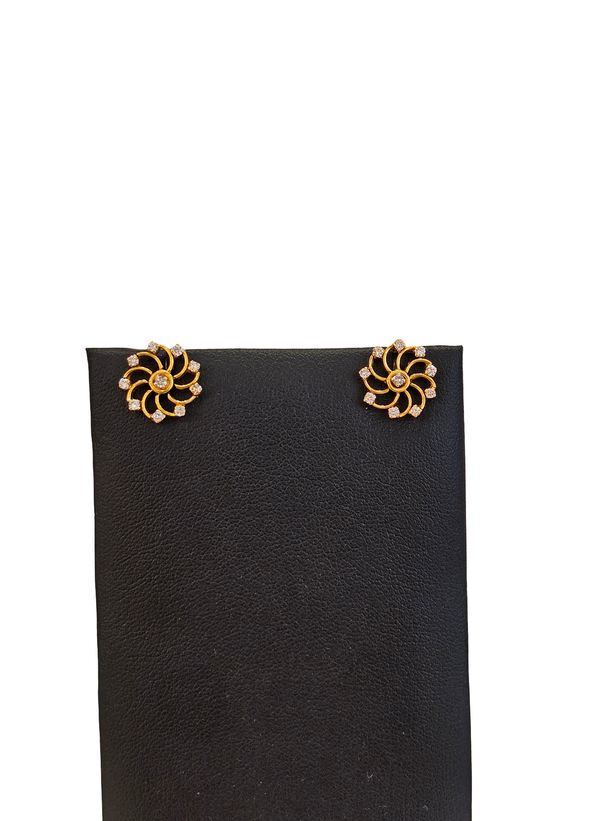 18K Gold Natural Diamond Earrings