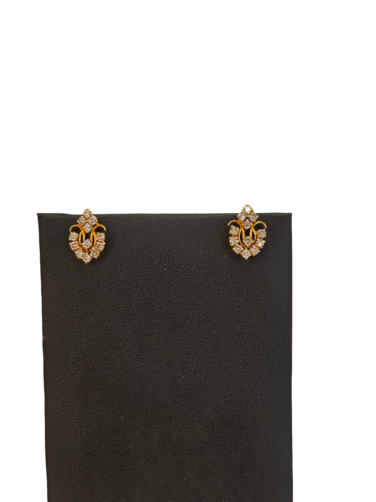 18K Gold Natural Diamond Earrings