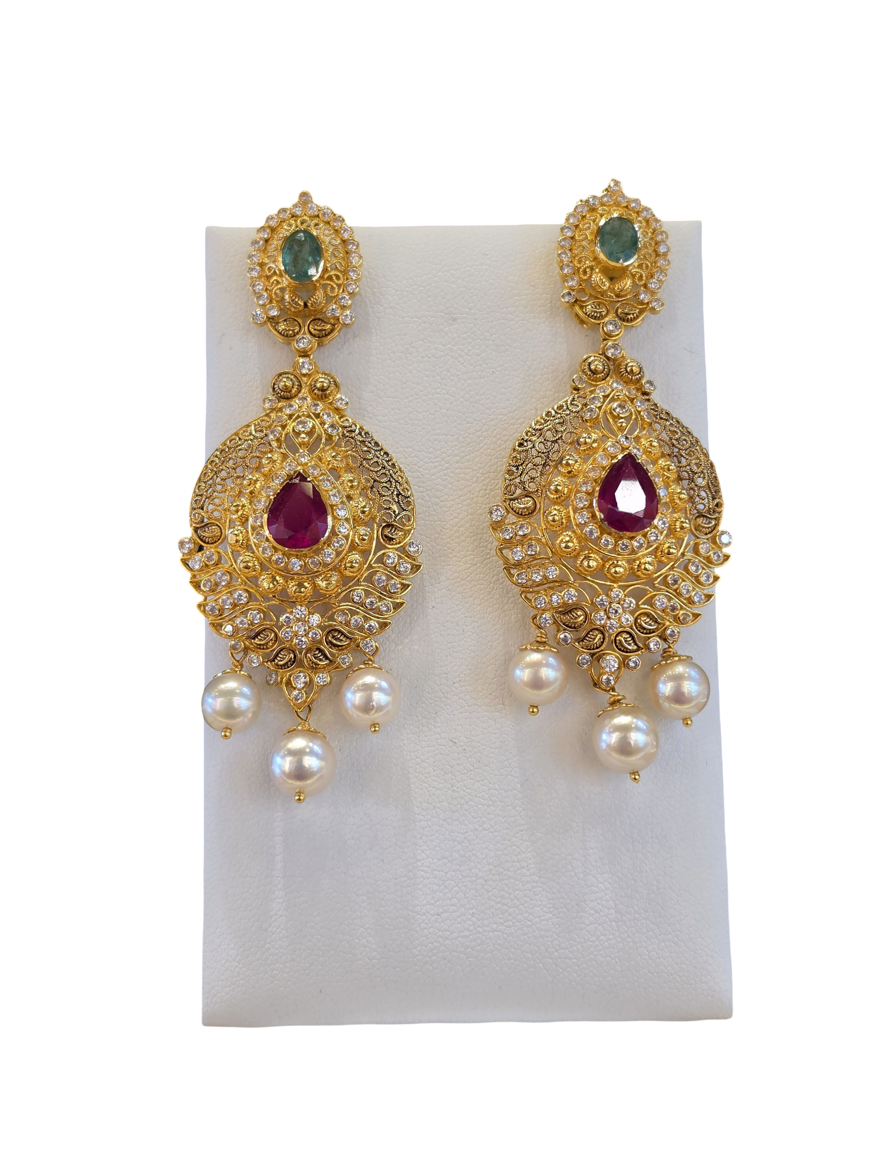 22K Gold Designer Bridal Set