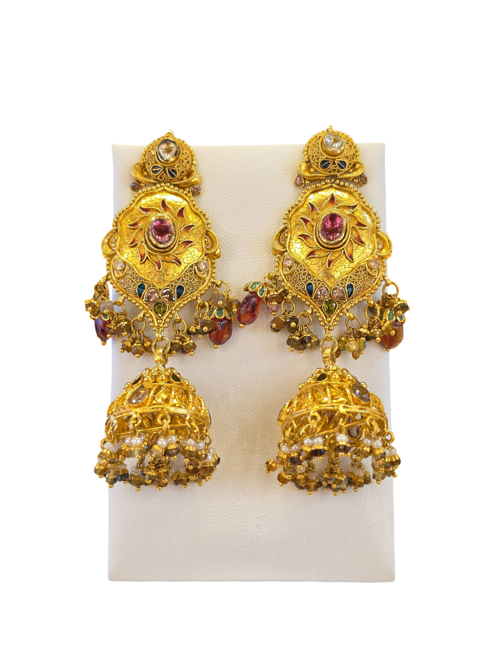 22K Gold Designer Antique Bridal Set