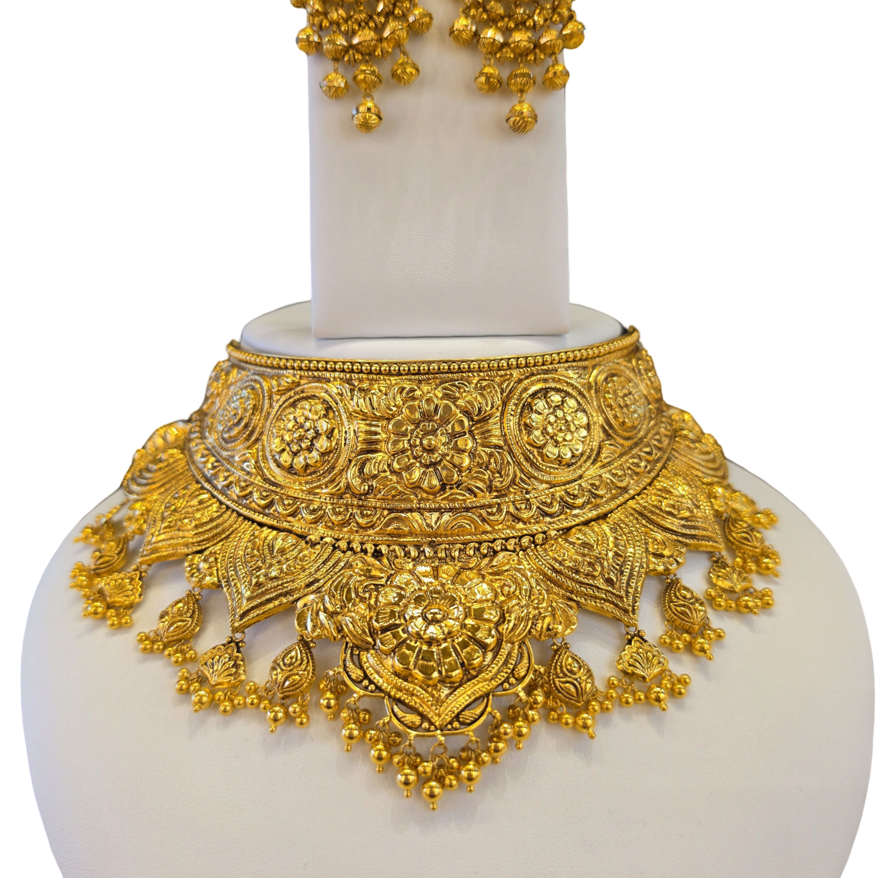 22K Gold Designer Antique Bridal Set