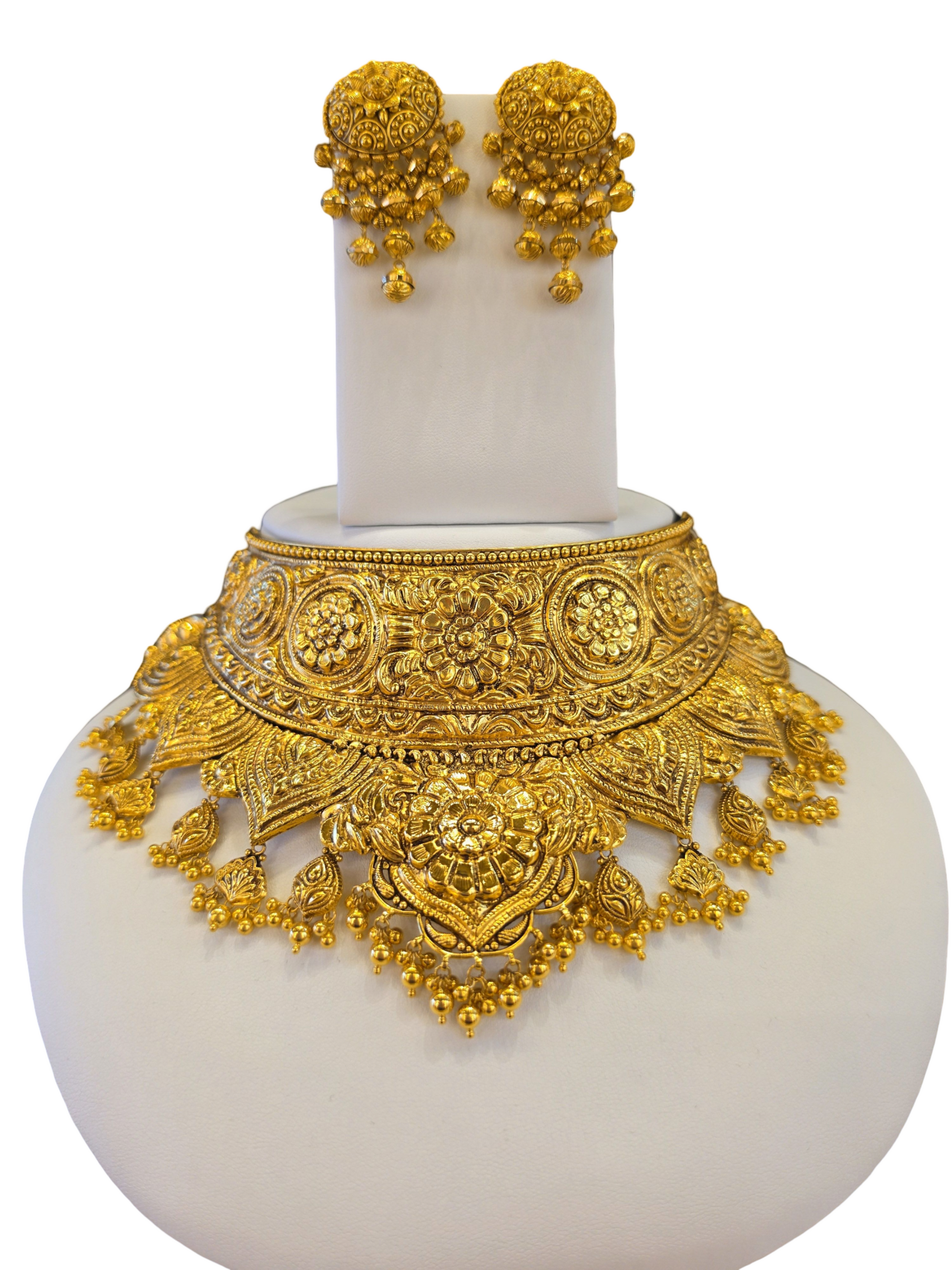 22K Gold Designer Antique Bridal Set