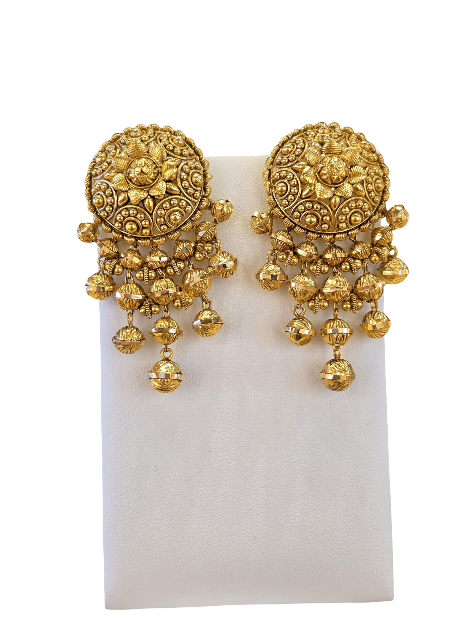22K Gold Designer Antique Bridal Set