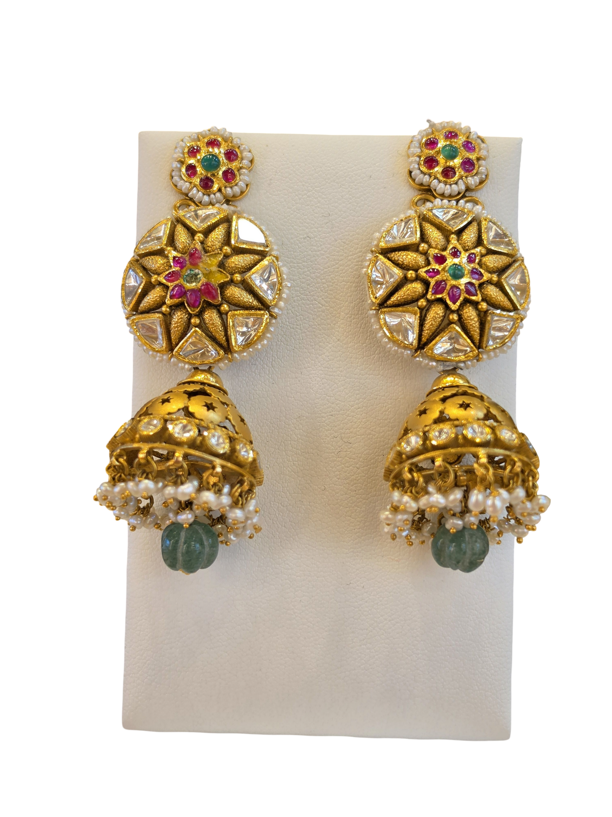 22K Gold Designer Antique Bridal Set