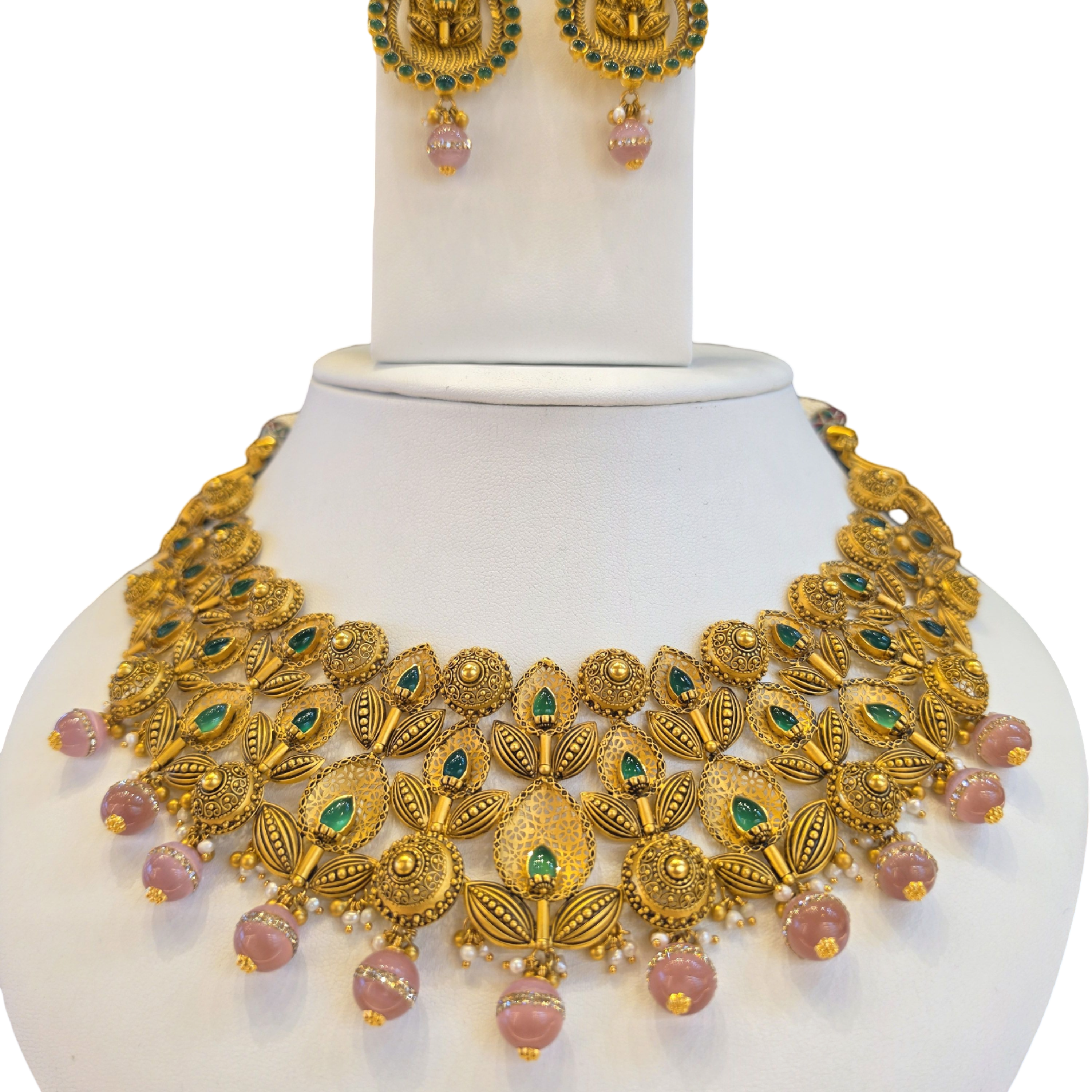 22K Gold Designer Antique Bridal Set