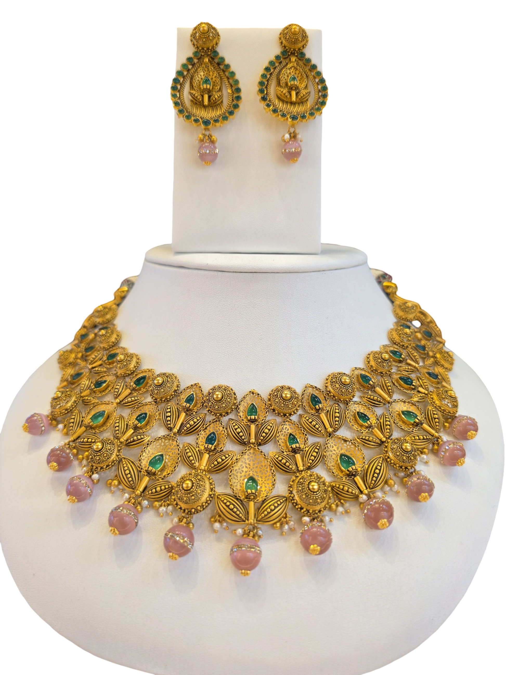 22K Gold Designer Antique Bridal Set