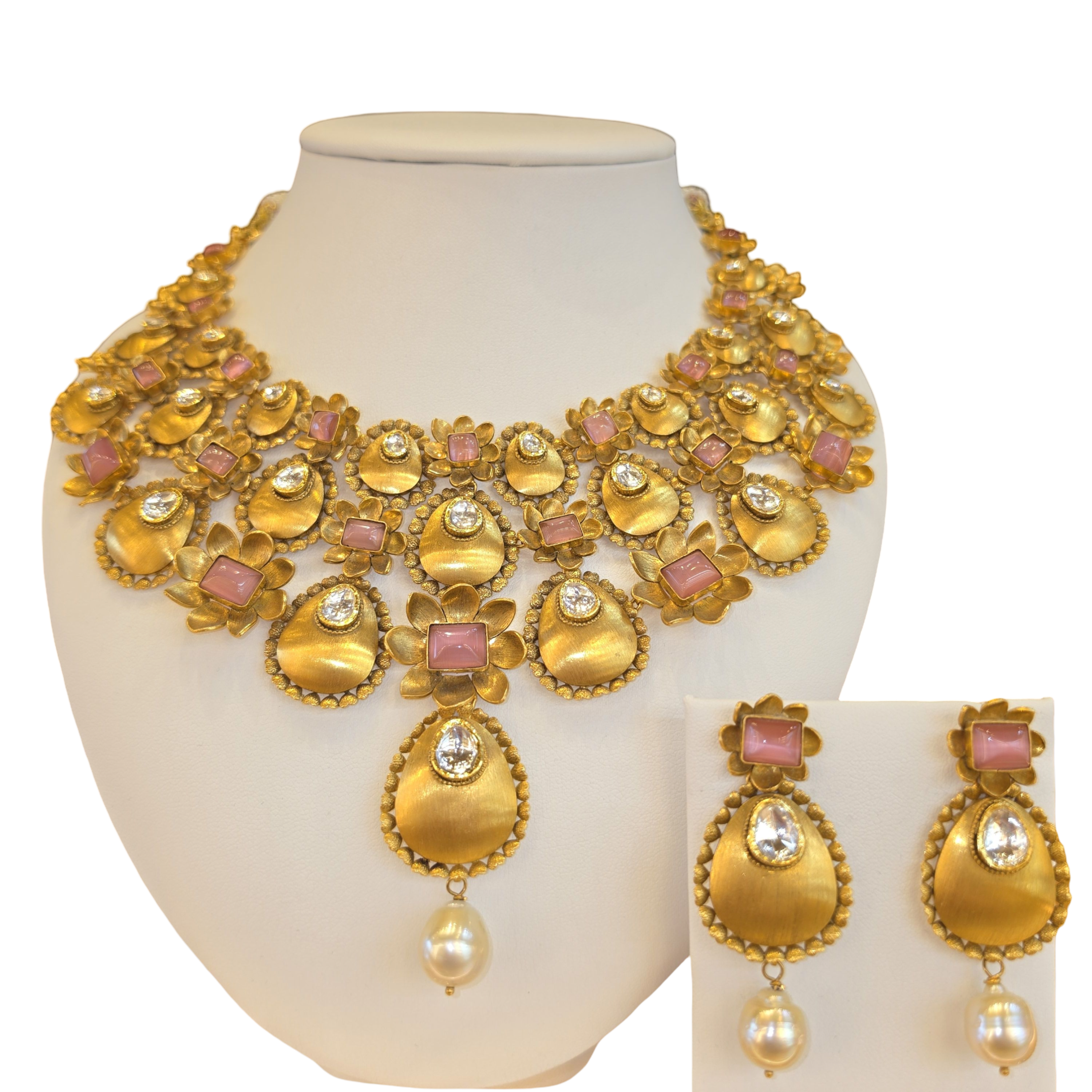 22K Gold Designer Antique Bridal Set