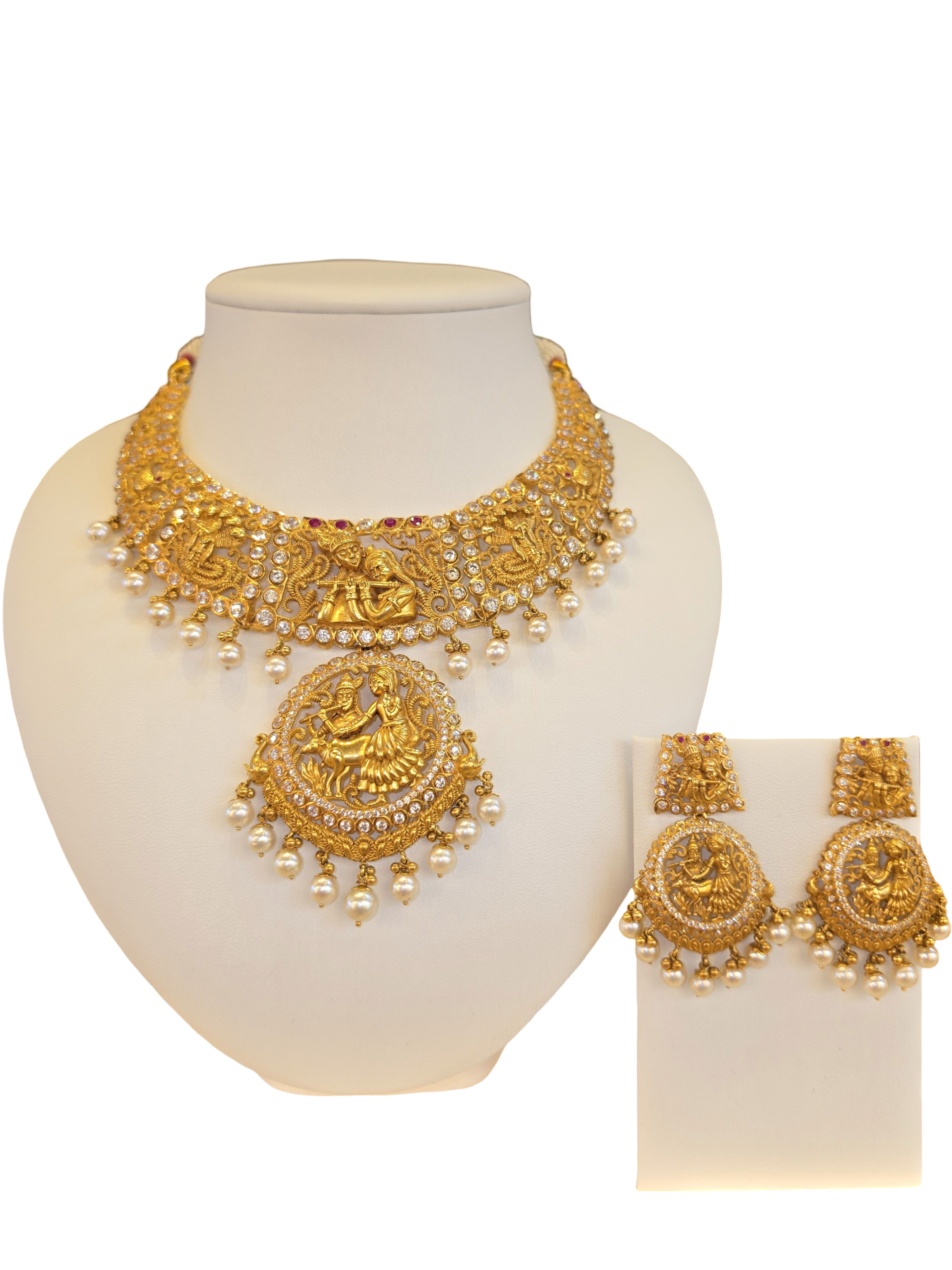 22K Gold Designer Antique Bridal Set
