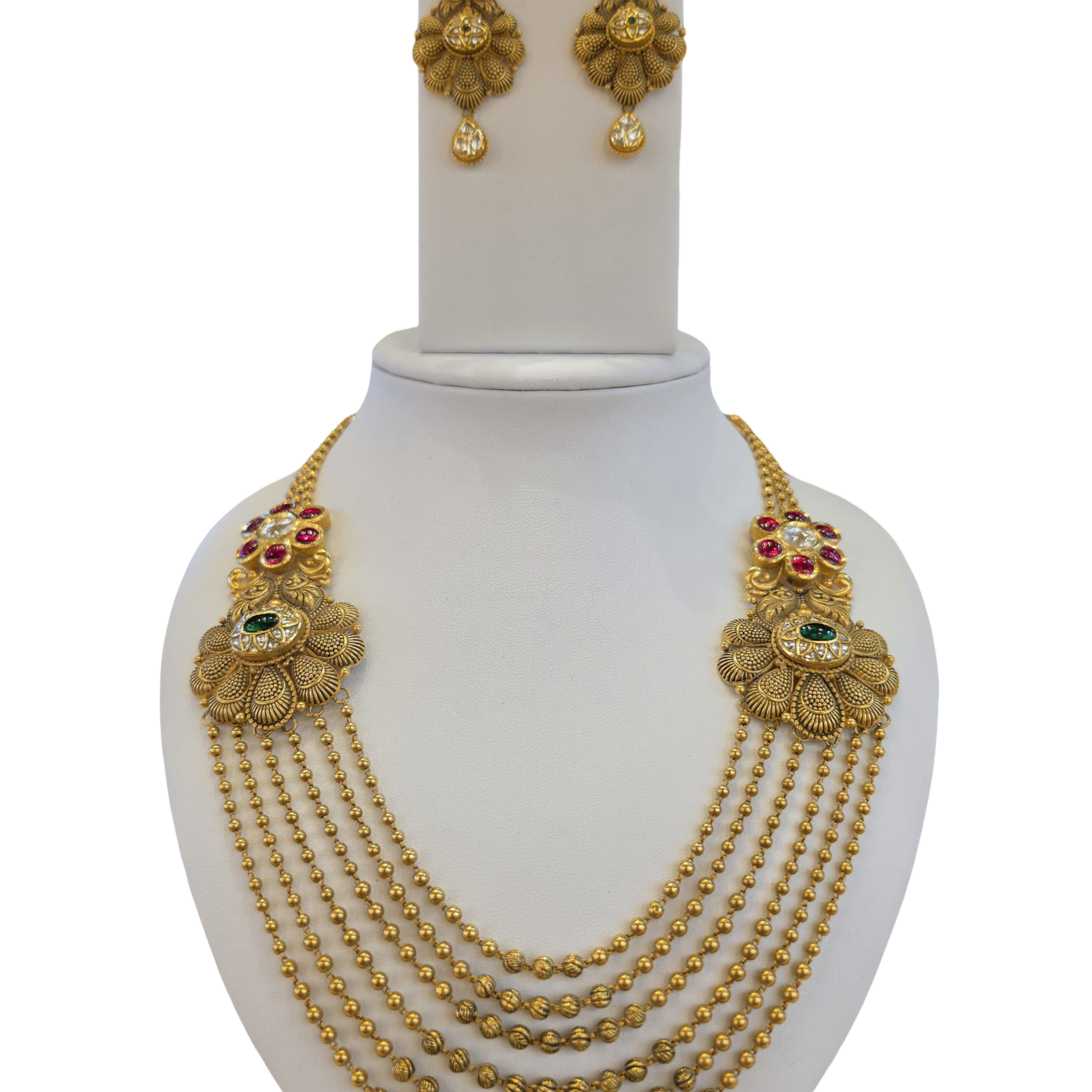 22K Gold Designer Antique Bridal Set