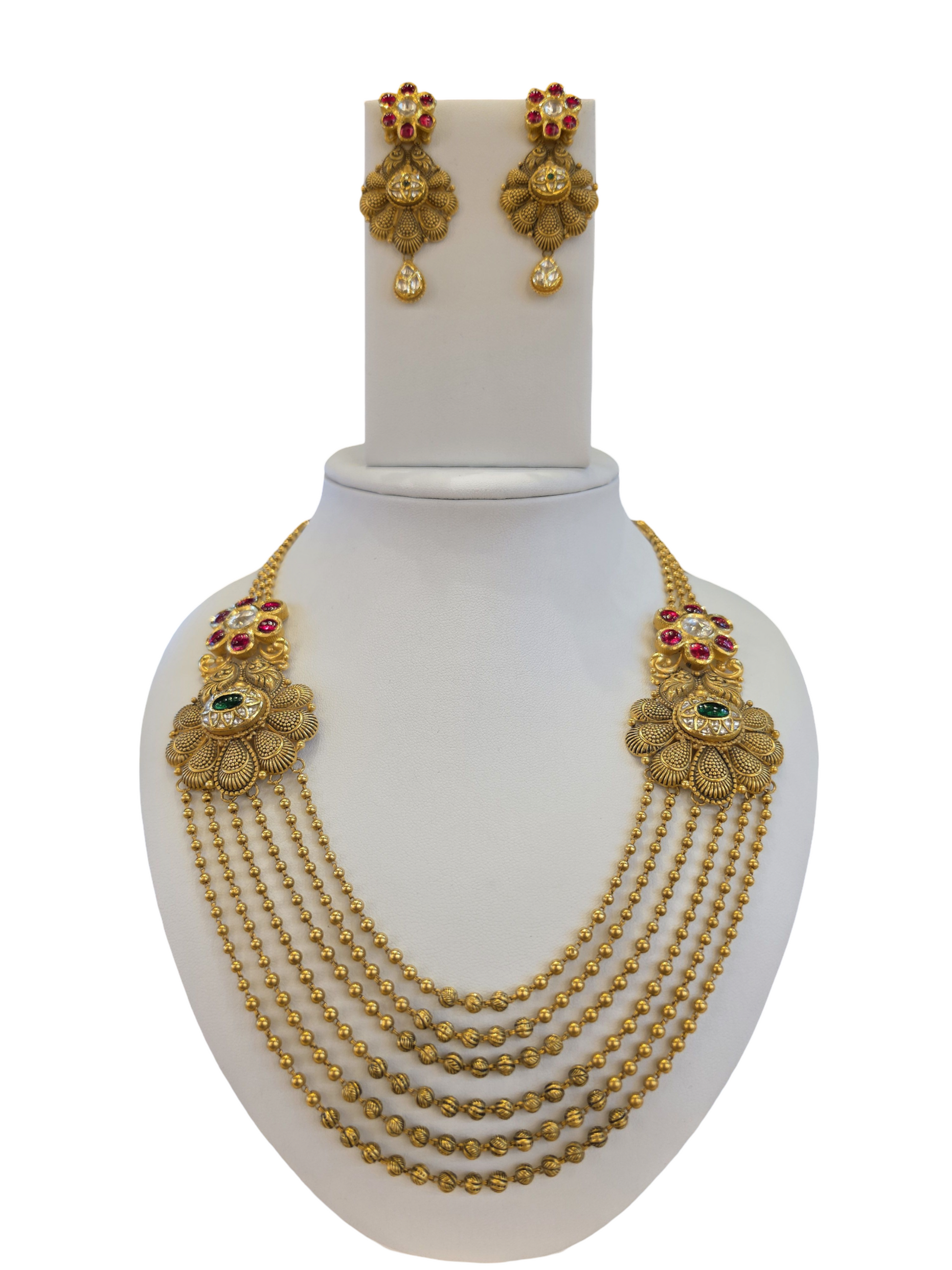 22K Gold Designer Antique Bridal Set