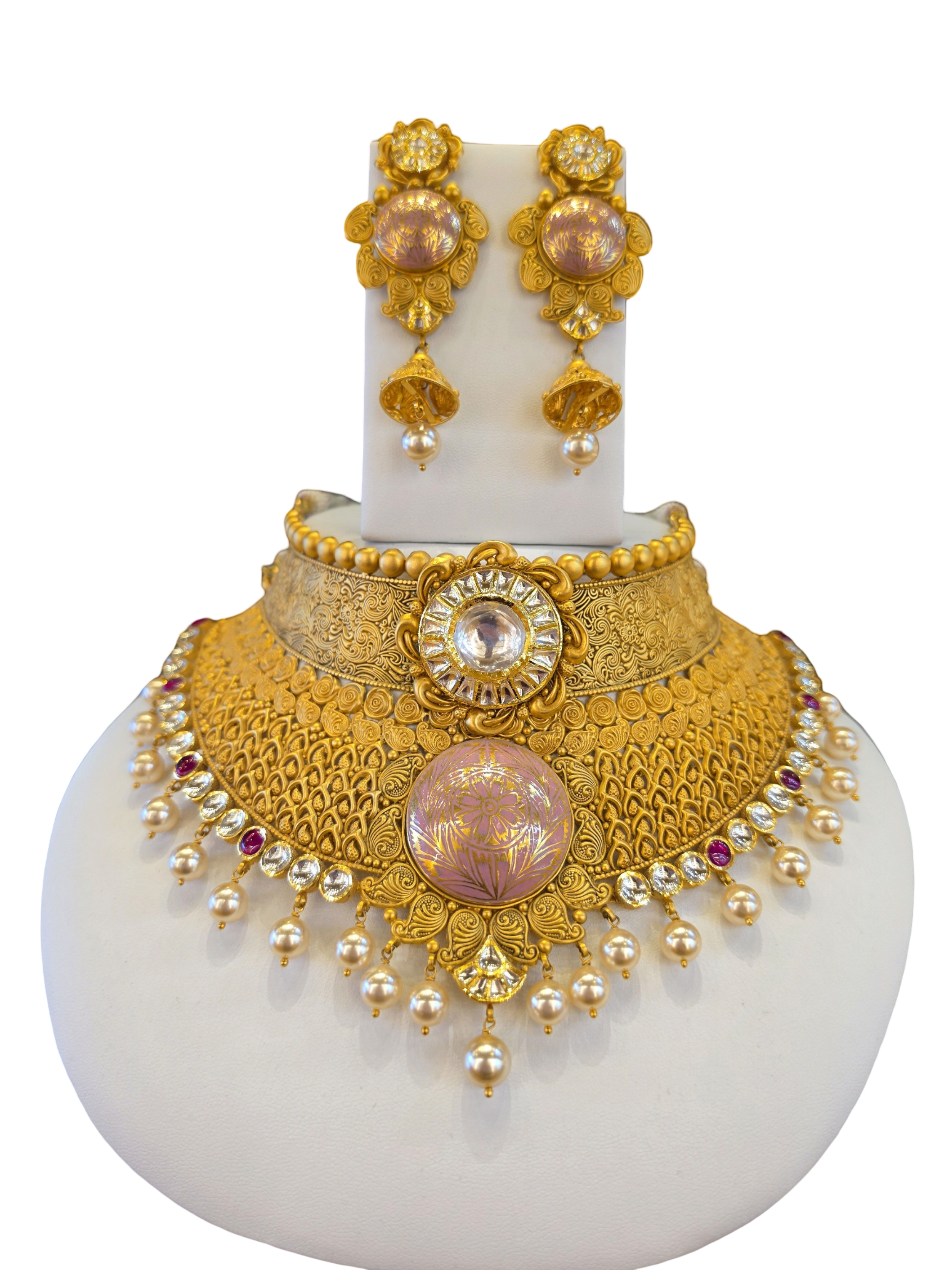 22K Gold Designer Antique Bridal Set
