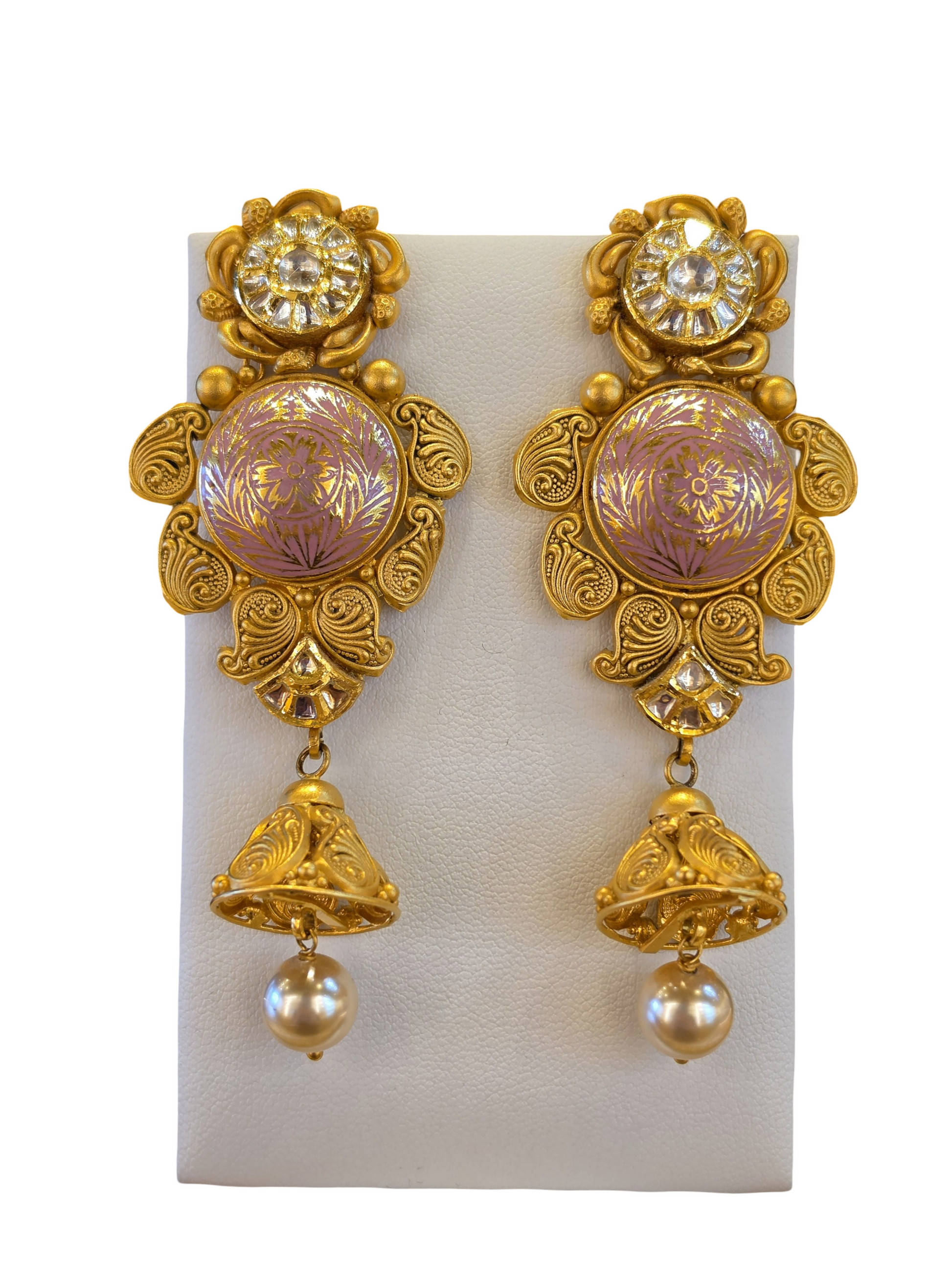 22K Gold Designer Antique Bridal Set