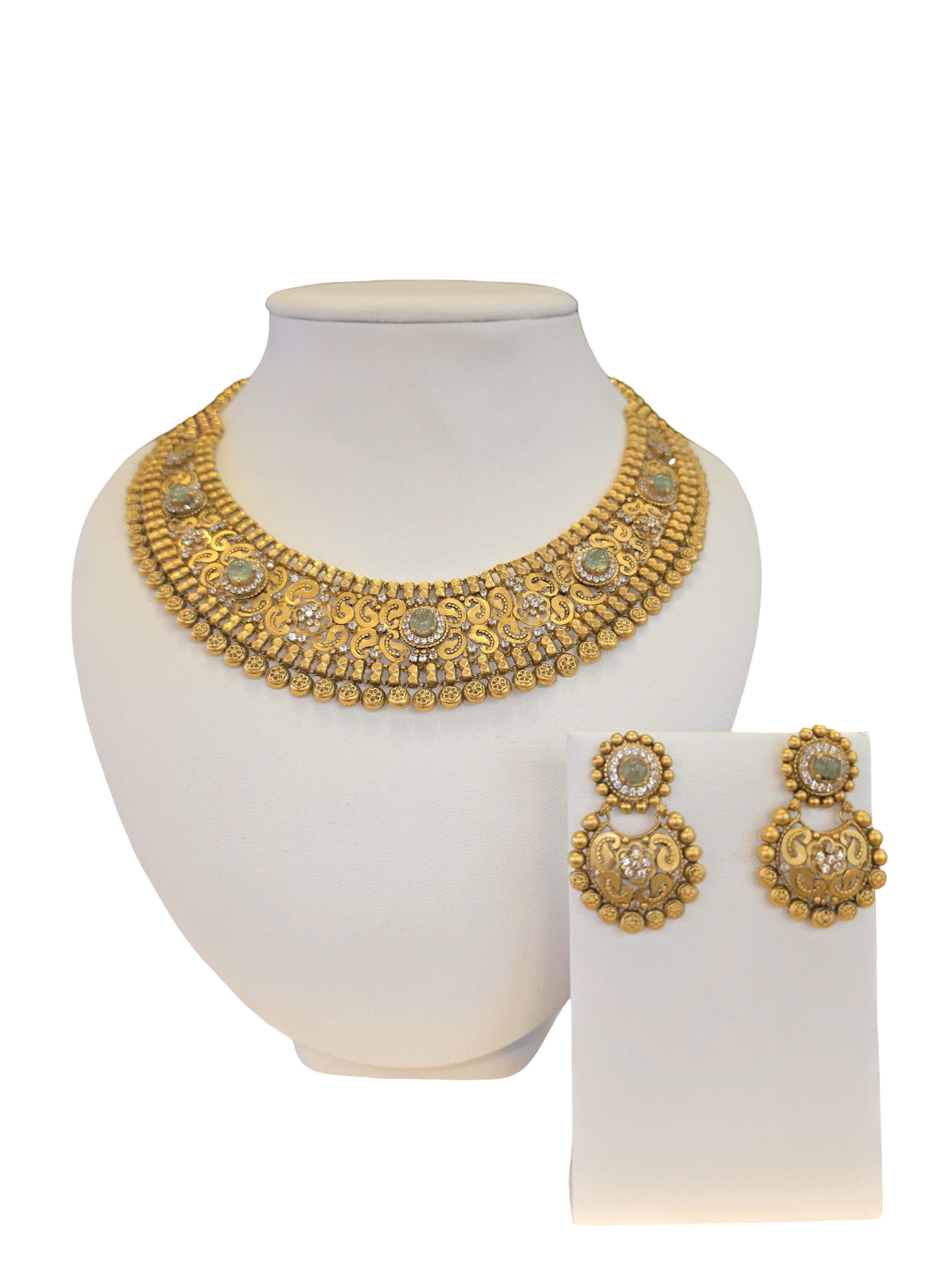 22K Gold Designer Antique Bridal Set