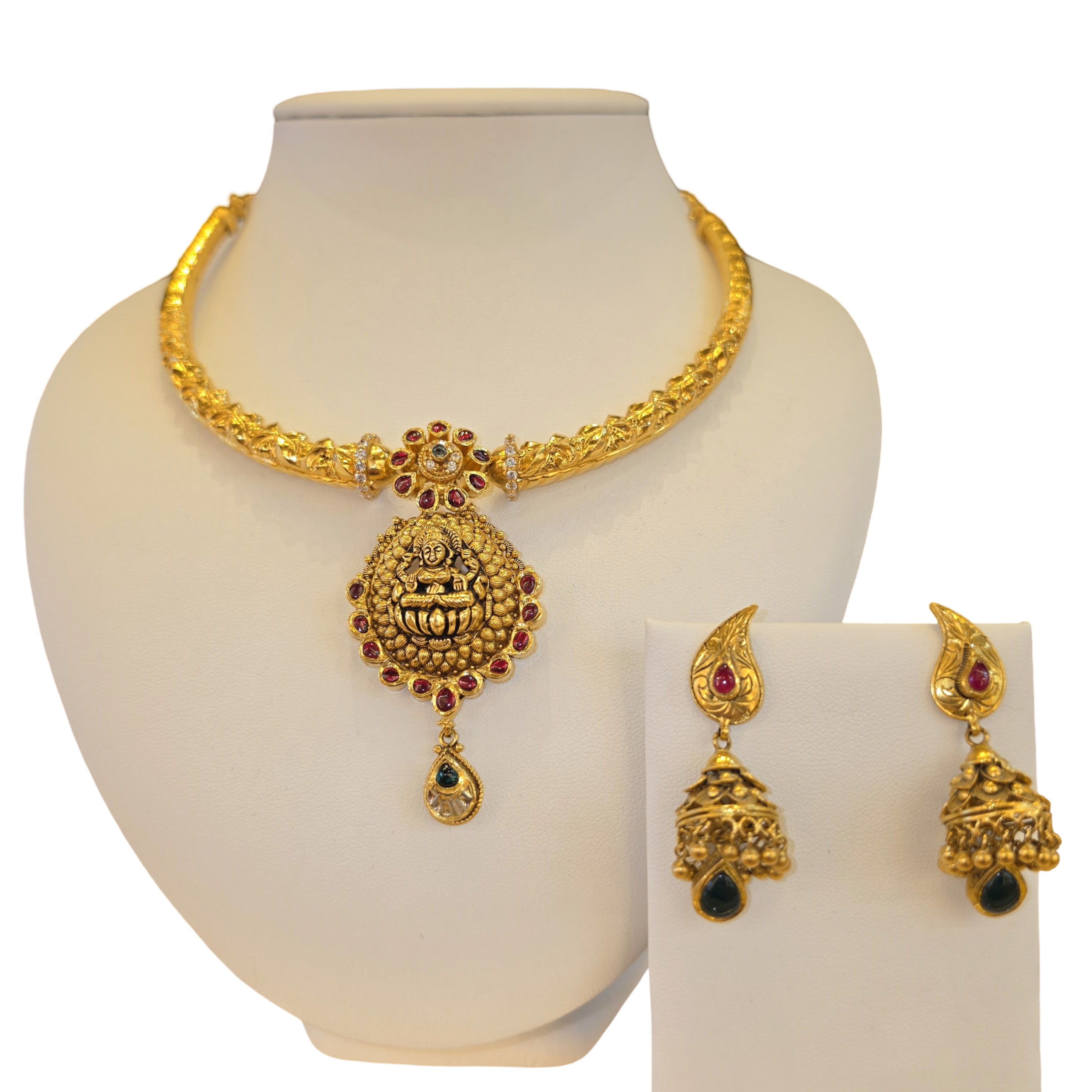 22K Gold Designer Antique Bridal Set