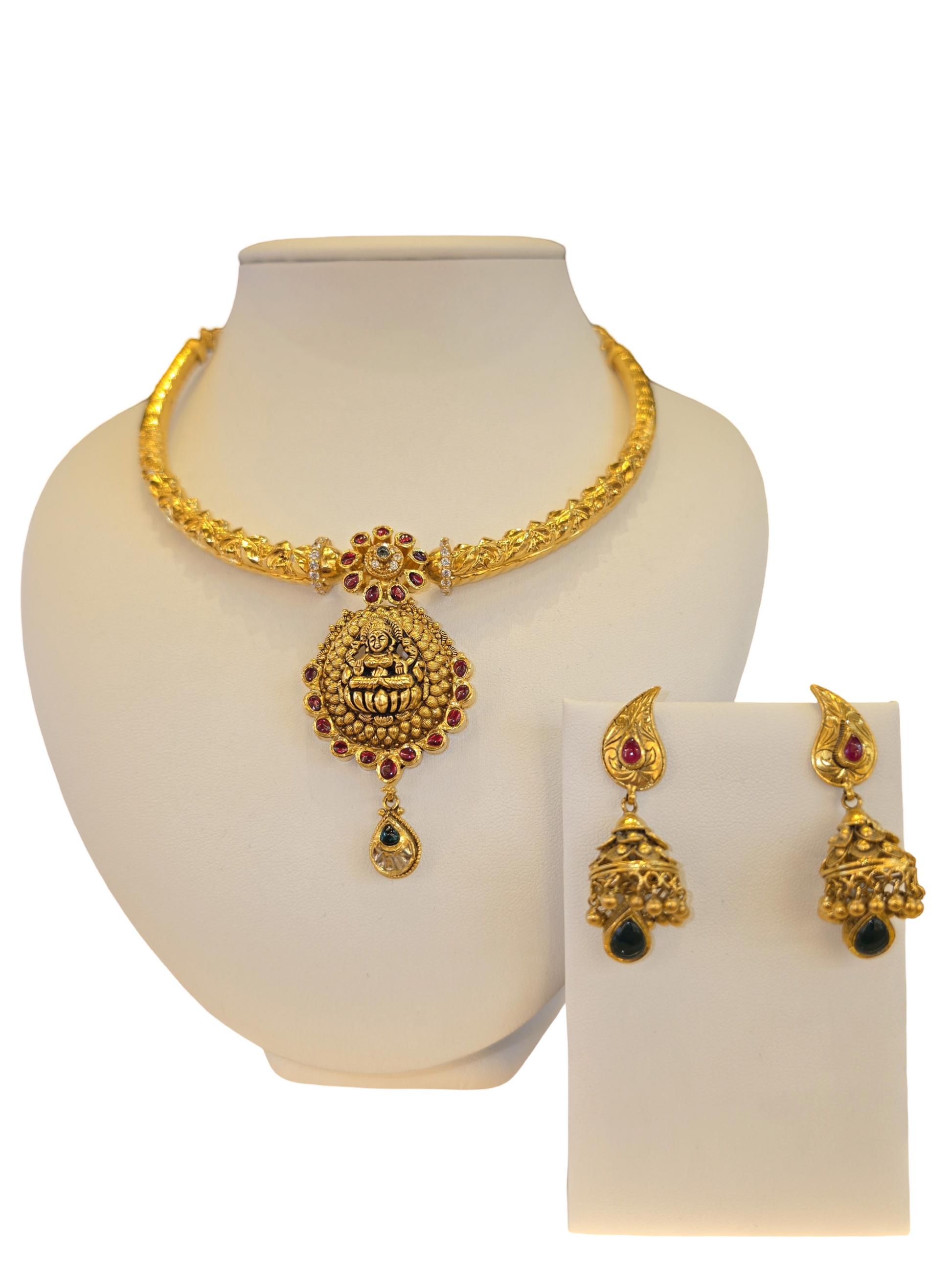 22K Gold Designer Antique Bridal Set
