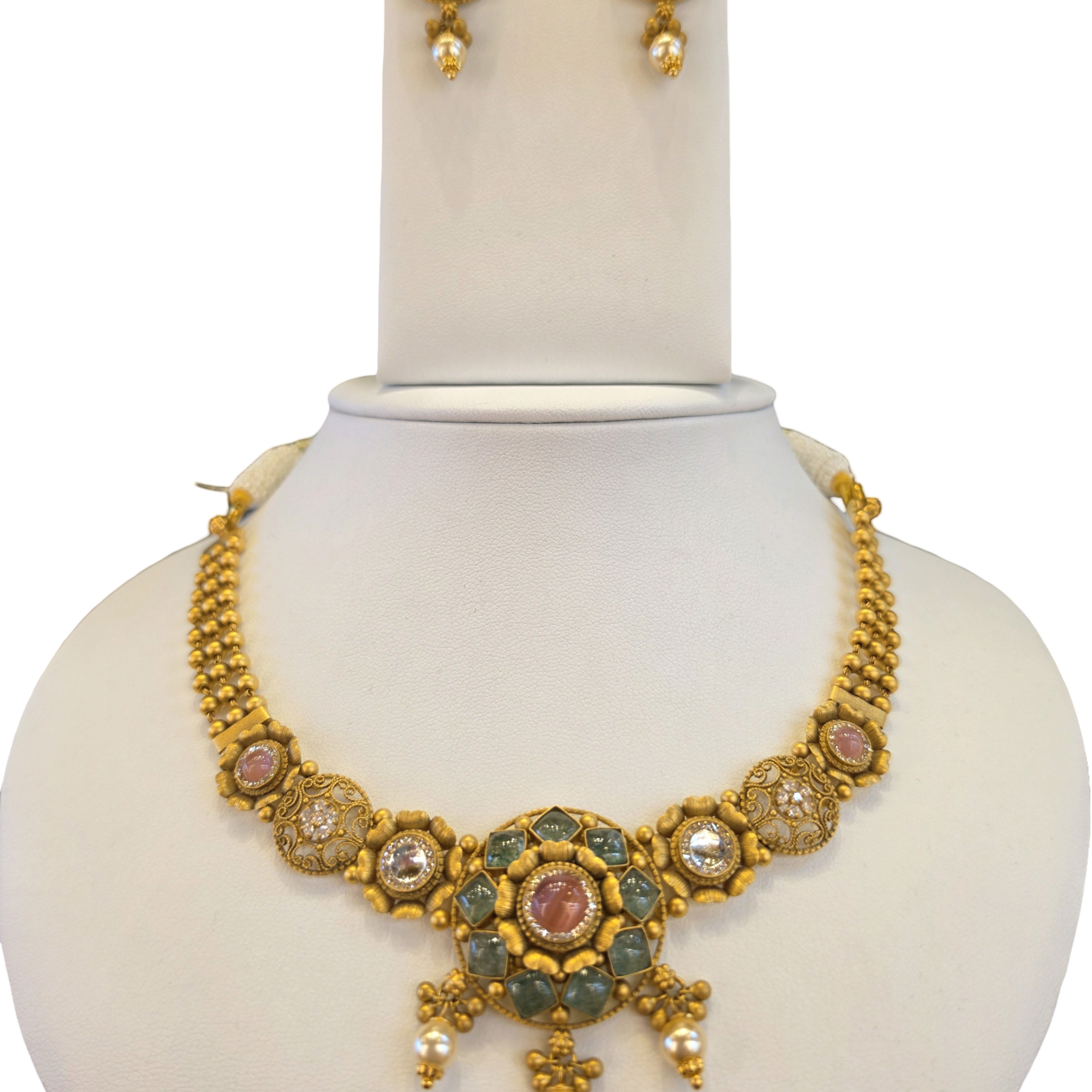 22K Gold Designer Antique Bridal Set