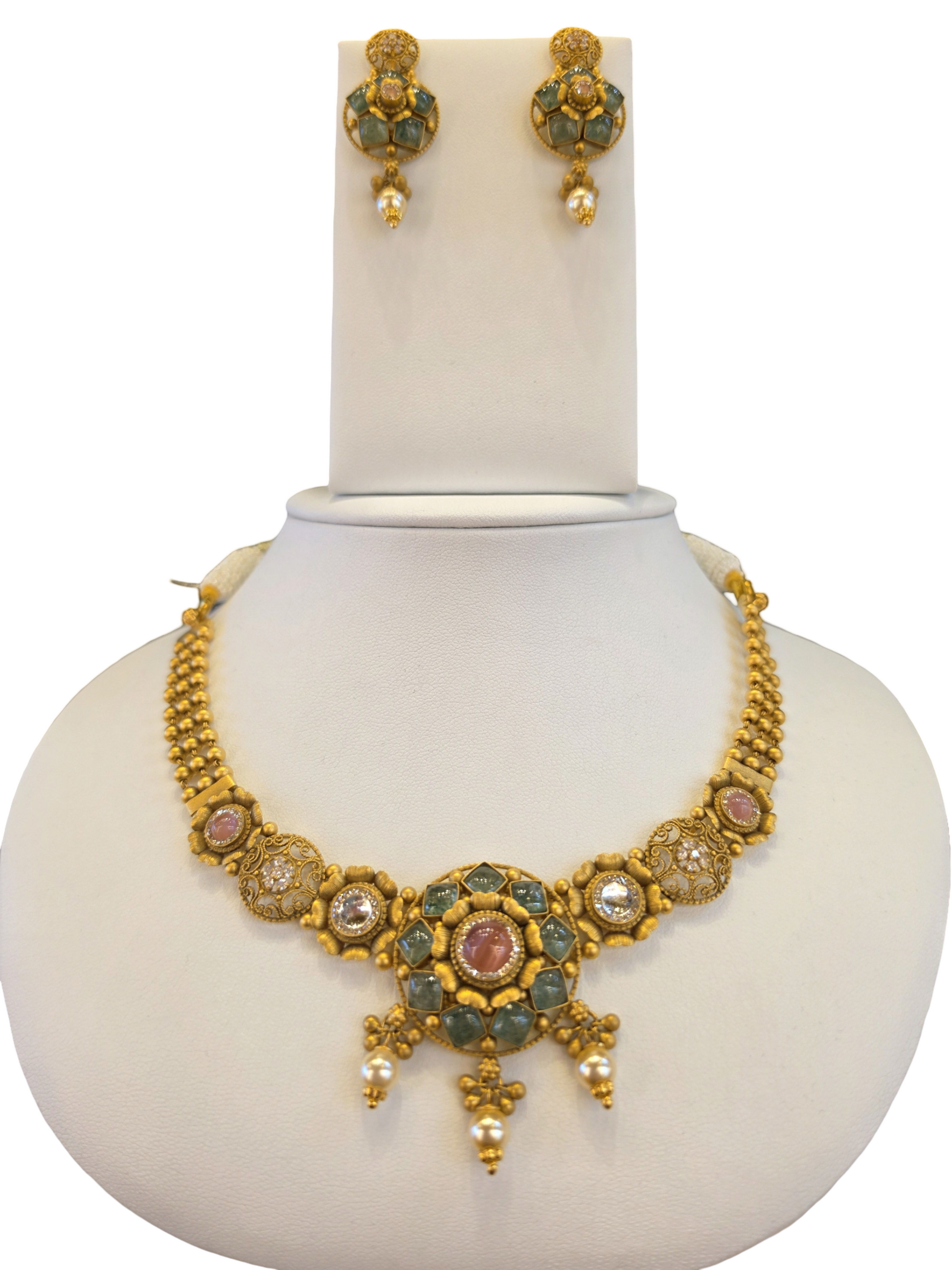 22K Gold Designer Antique Bridal Set