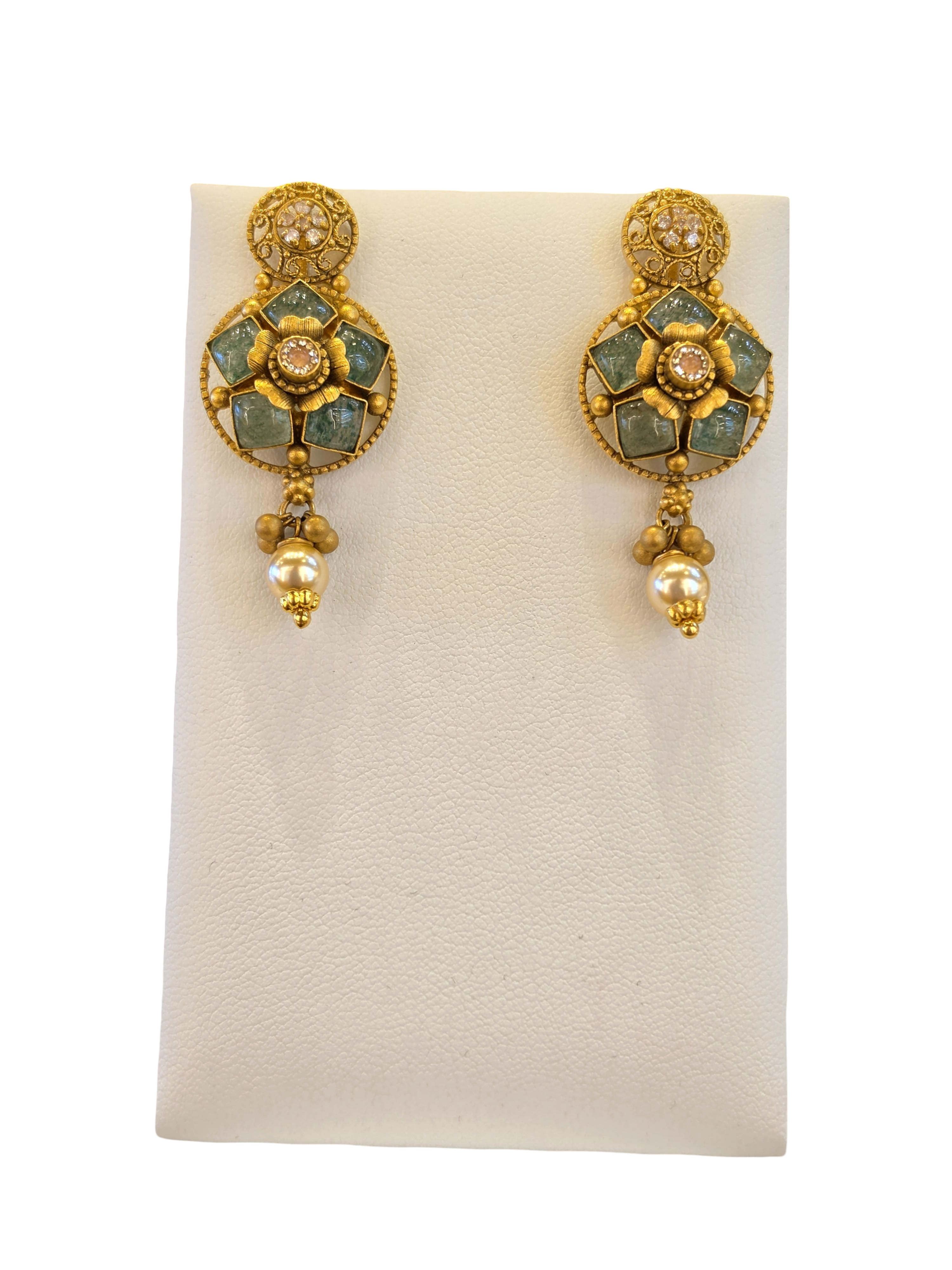 22K Gold Designer Antique Bridal Set