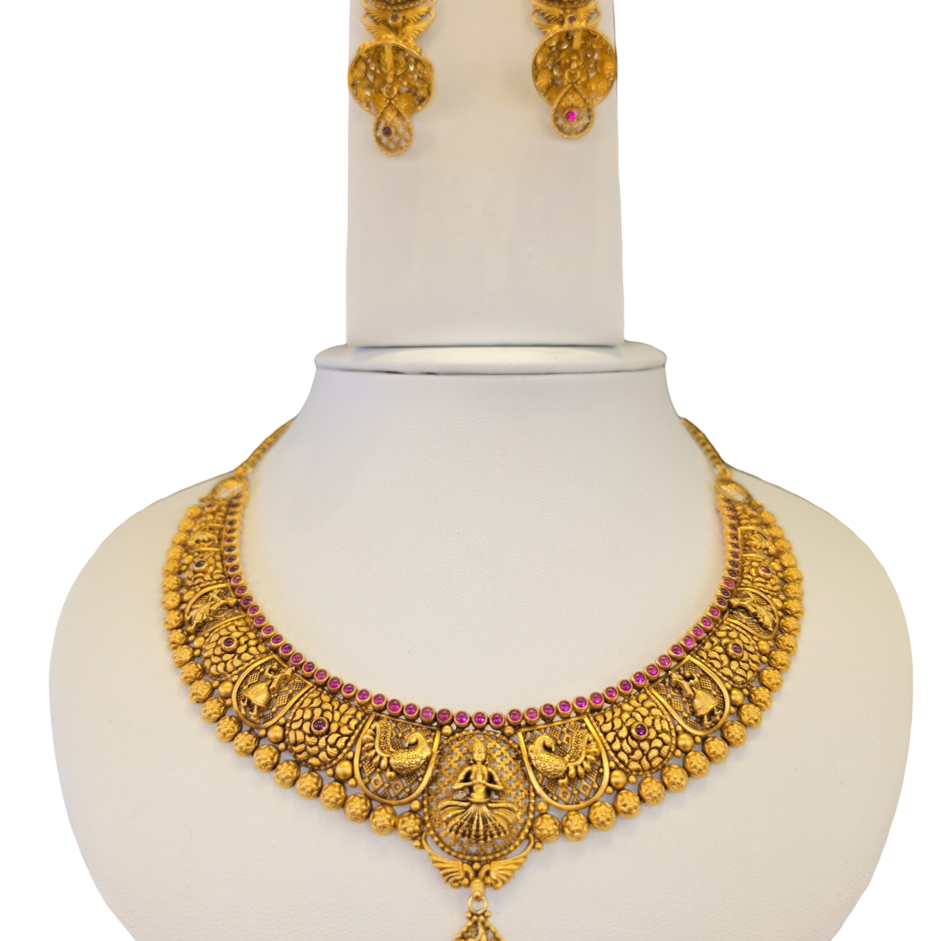22K Gold Designer Antique Bridal Set