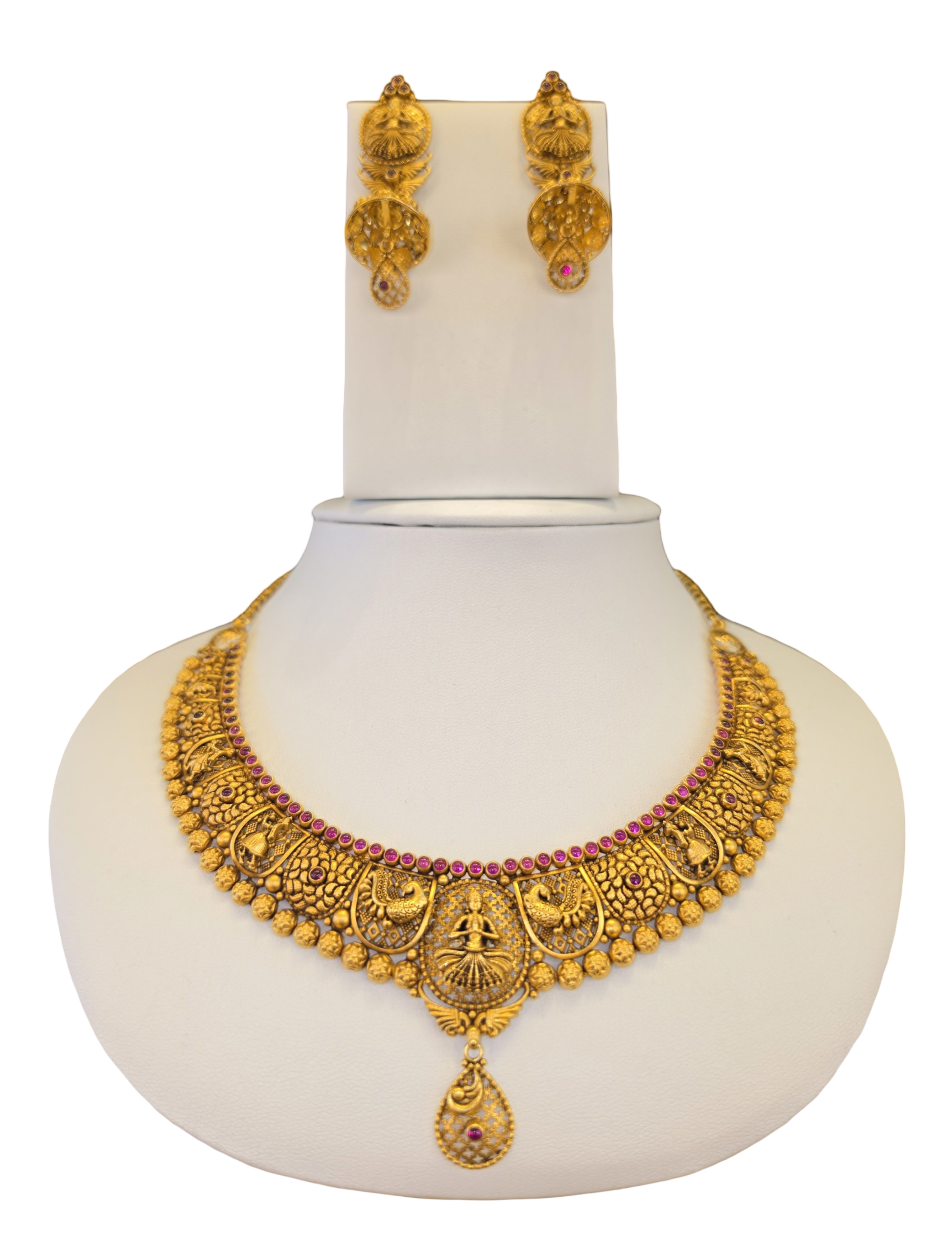 22K Gold Designer Antique Bridal Set
