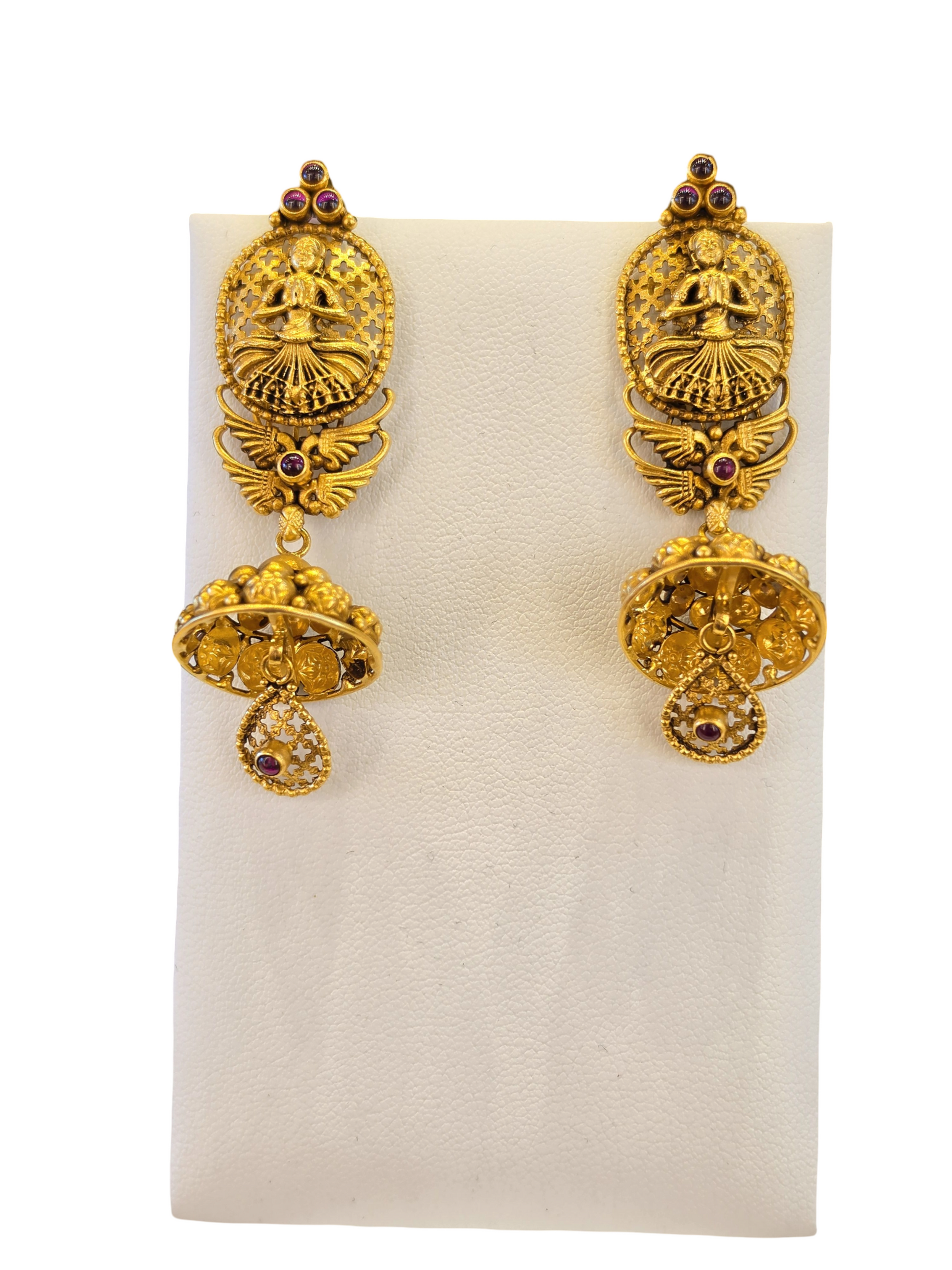 22K Gold Designer Antique Bridal Set