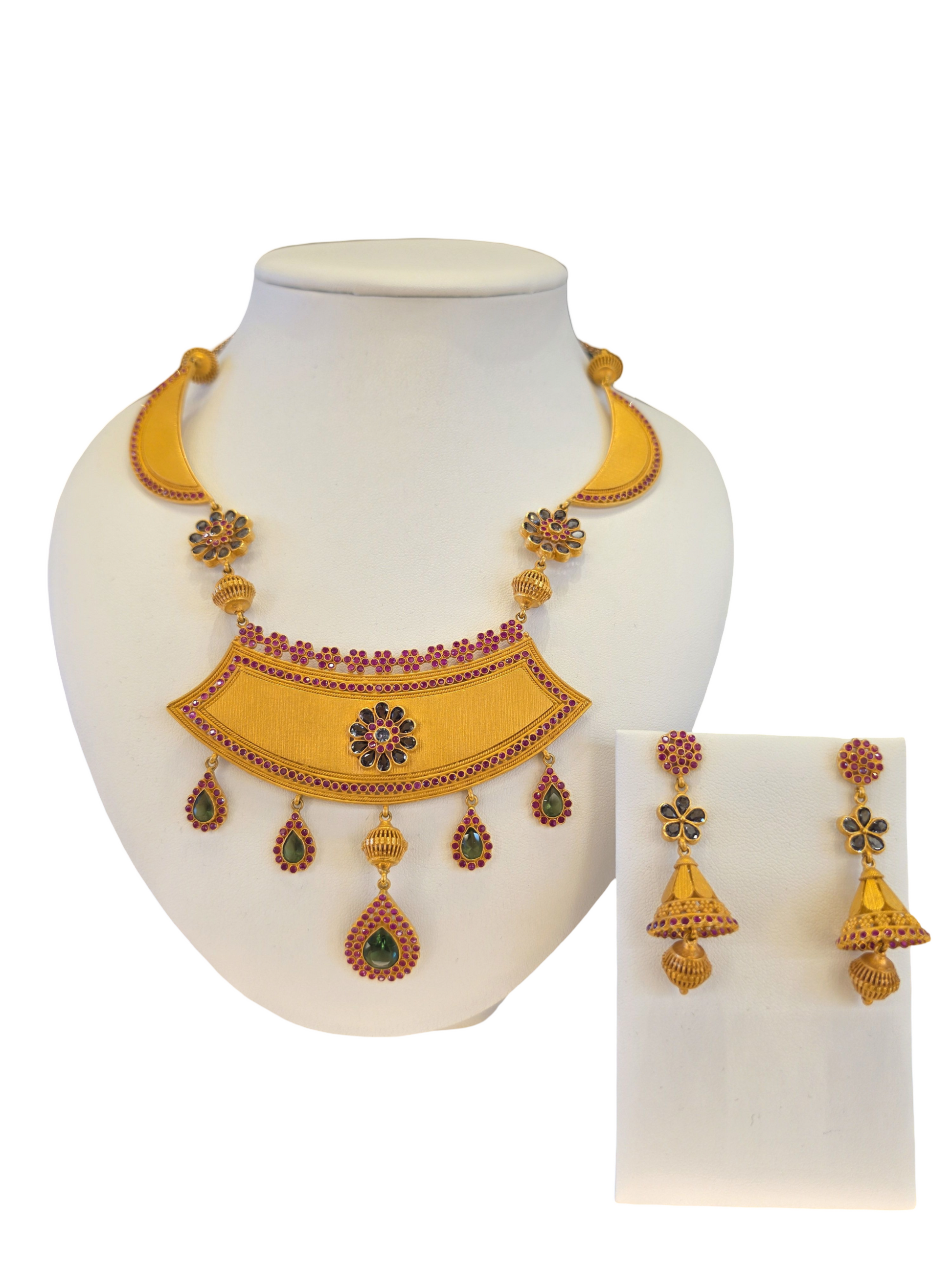 22K Gold Designer Antique Bridal Set