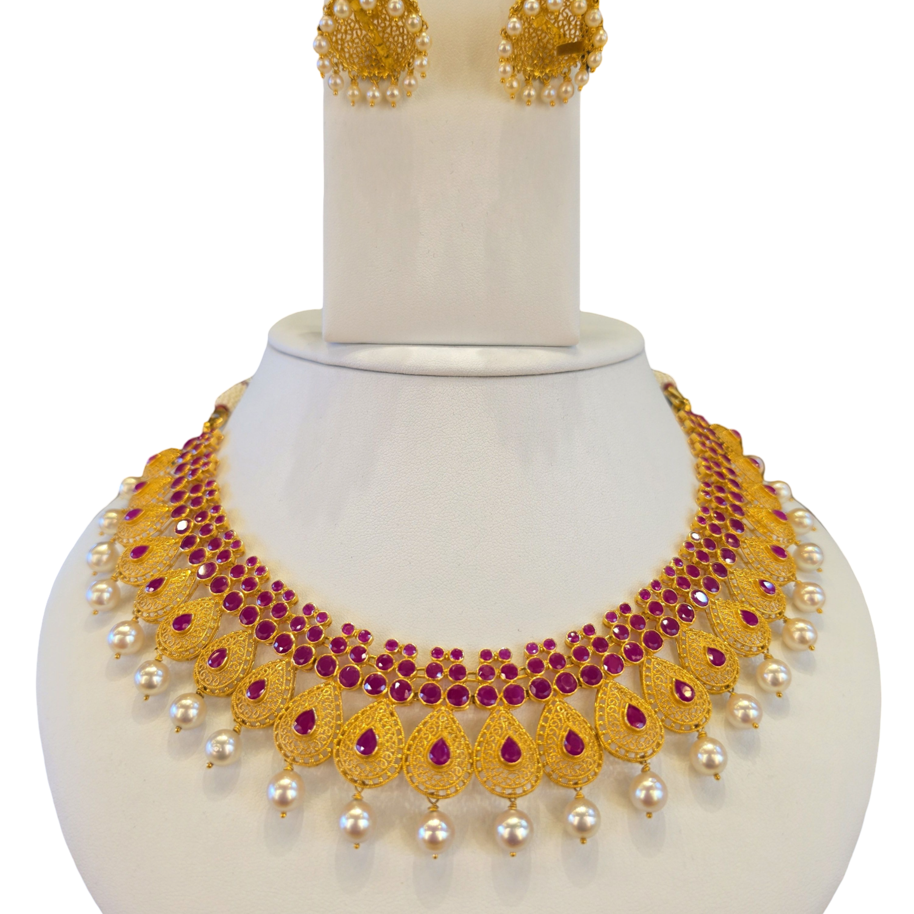 22K Gold Designer Antique Bridal Set