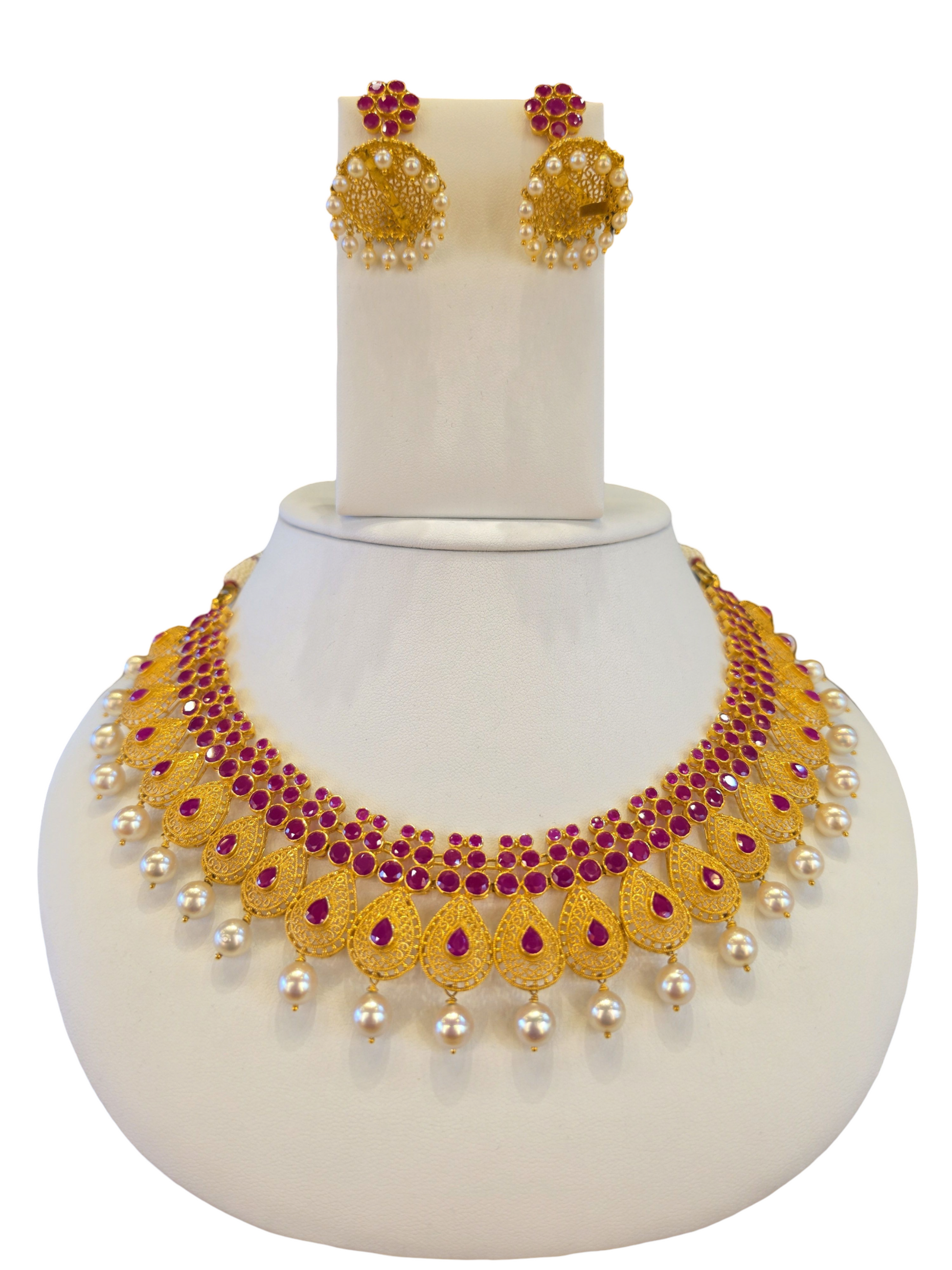 22K Gold Designer Antique Bridal Set