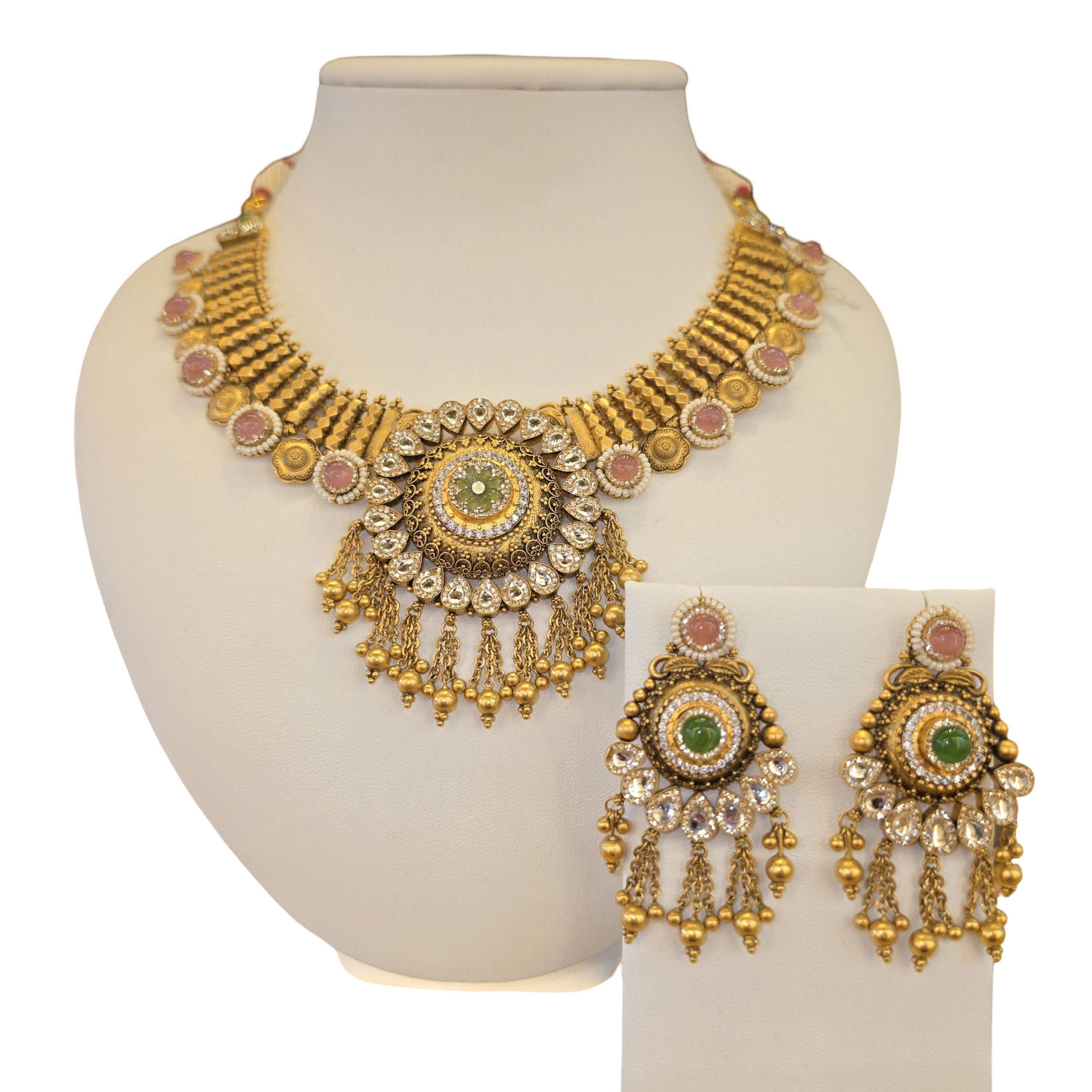 22K Gold Designer Antique Bridal Set