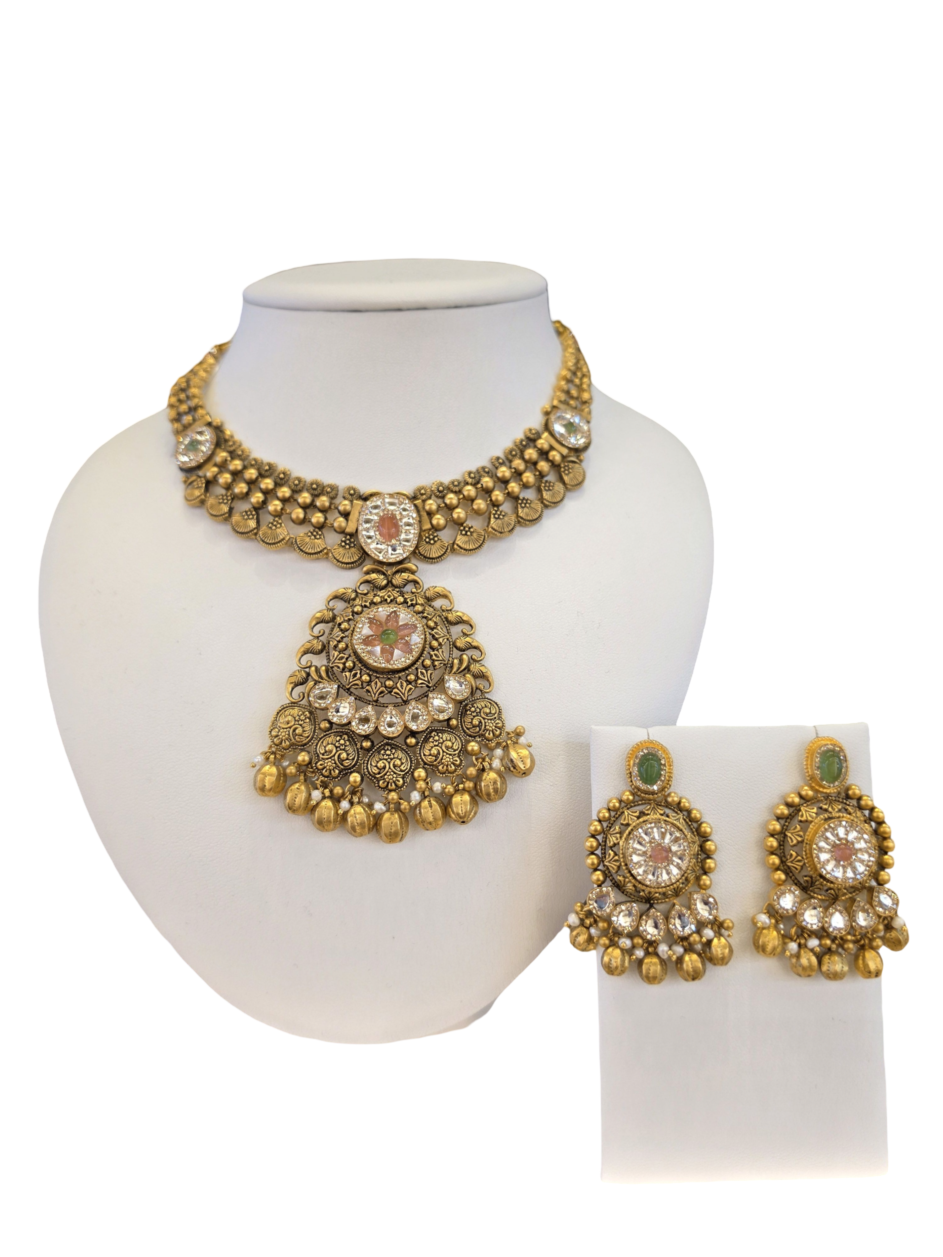 22K Gold Designer Antique Bridal Set