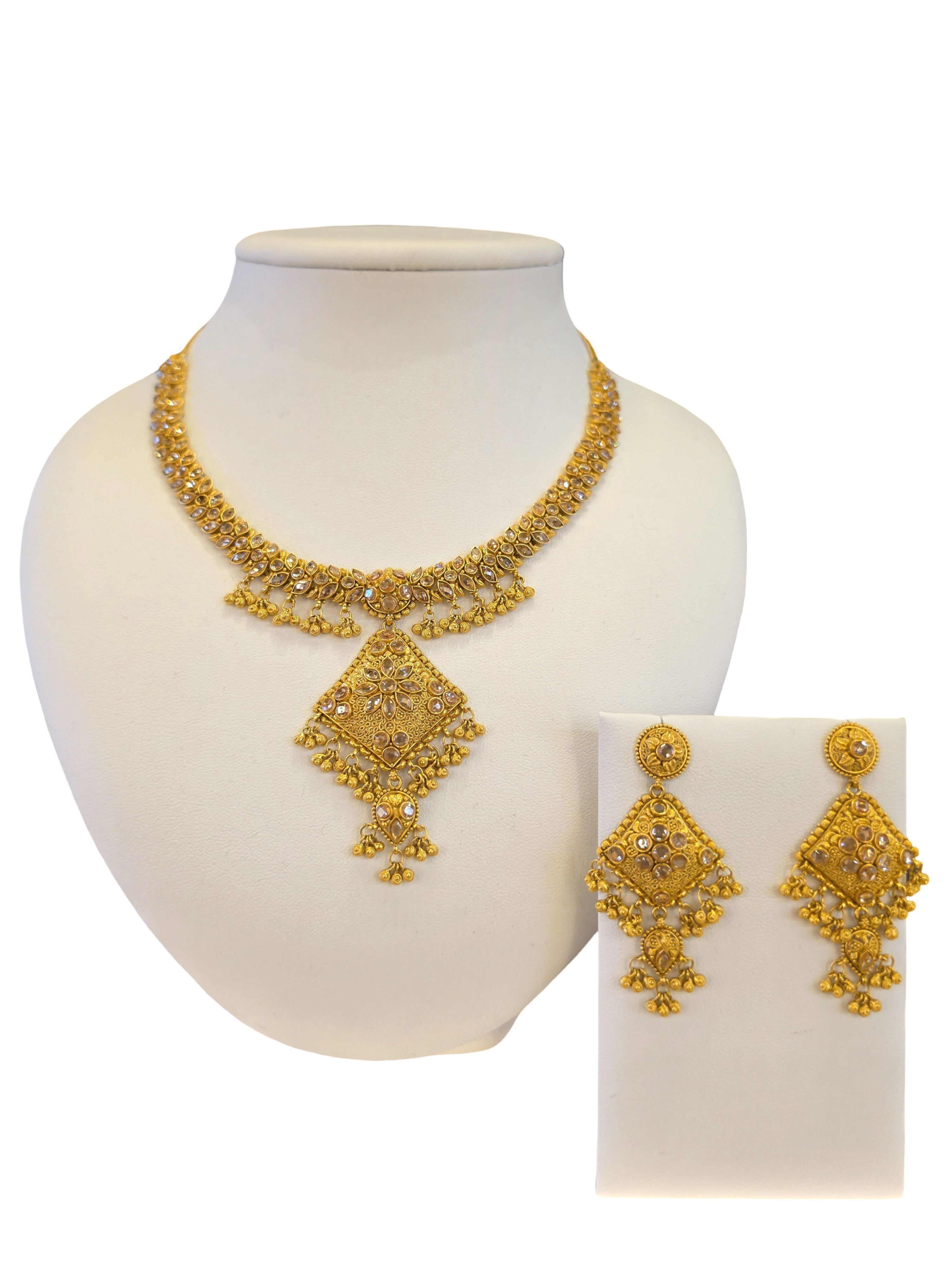 22K Gold Designer Antique Bridal Set