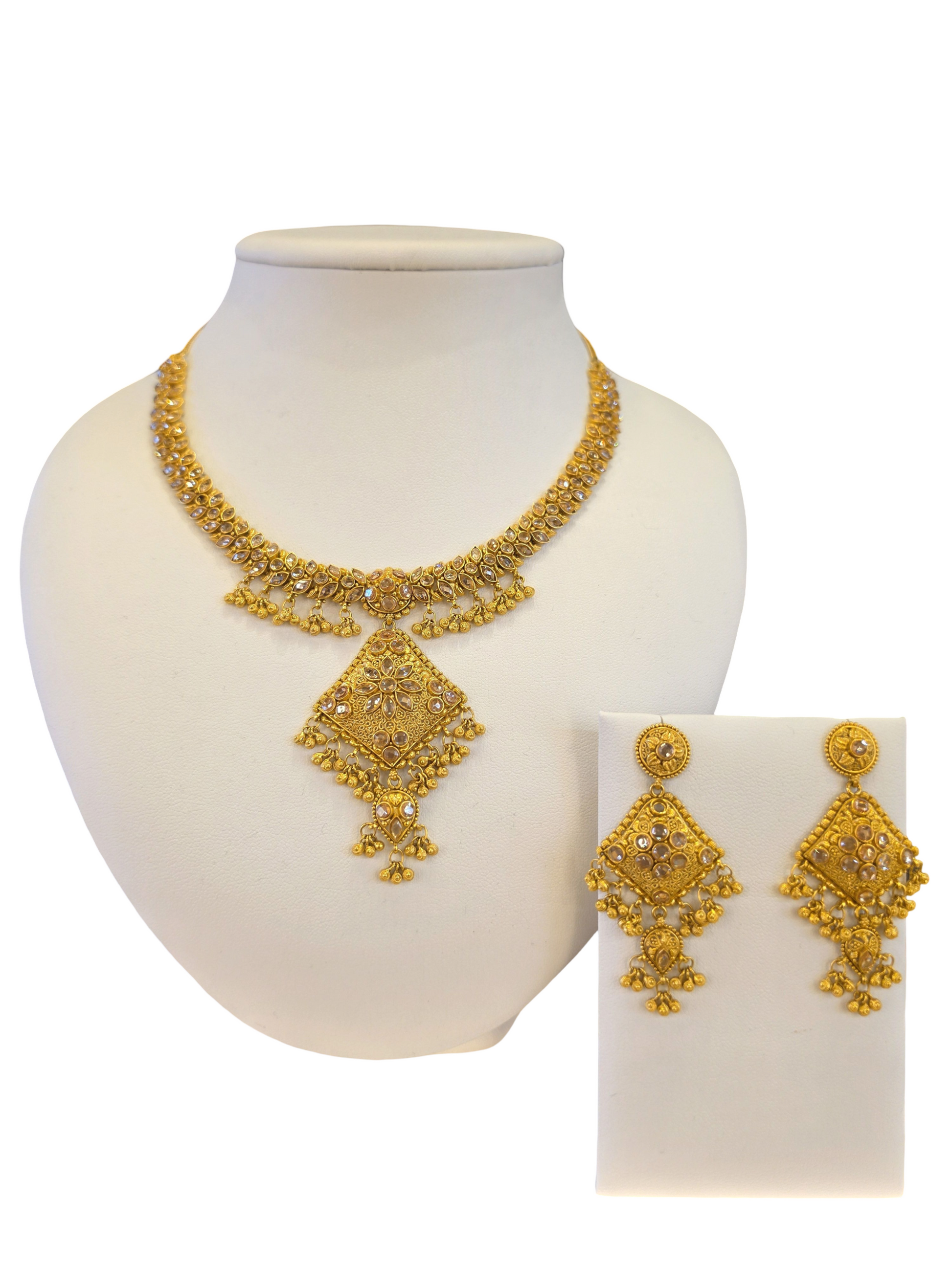 22K Gold Designer Antique Bridal Set