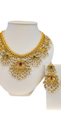 22K Gold Jadau Designer Bridal Set
