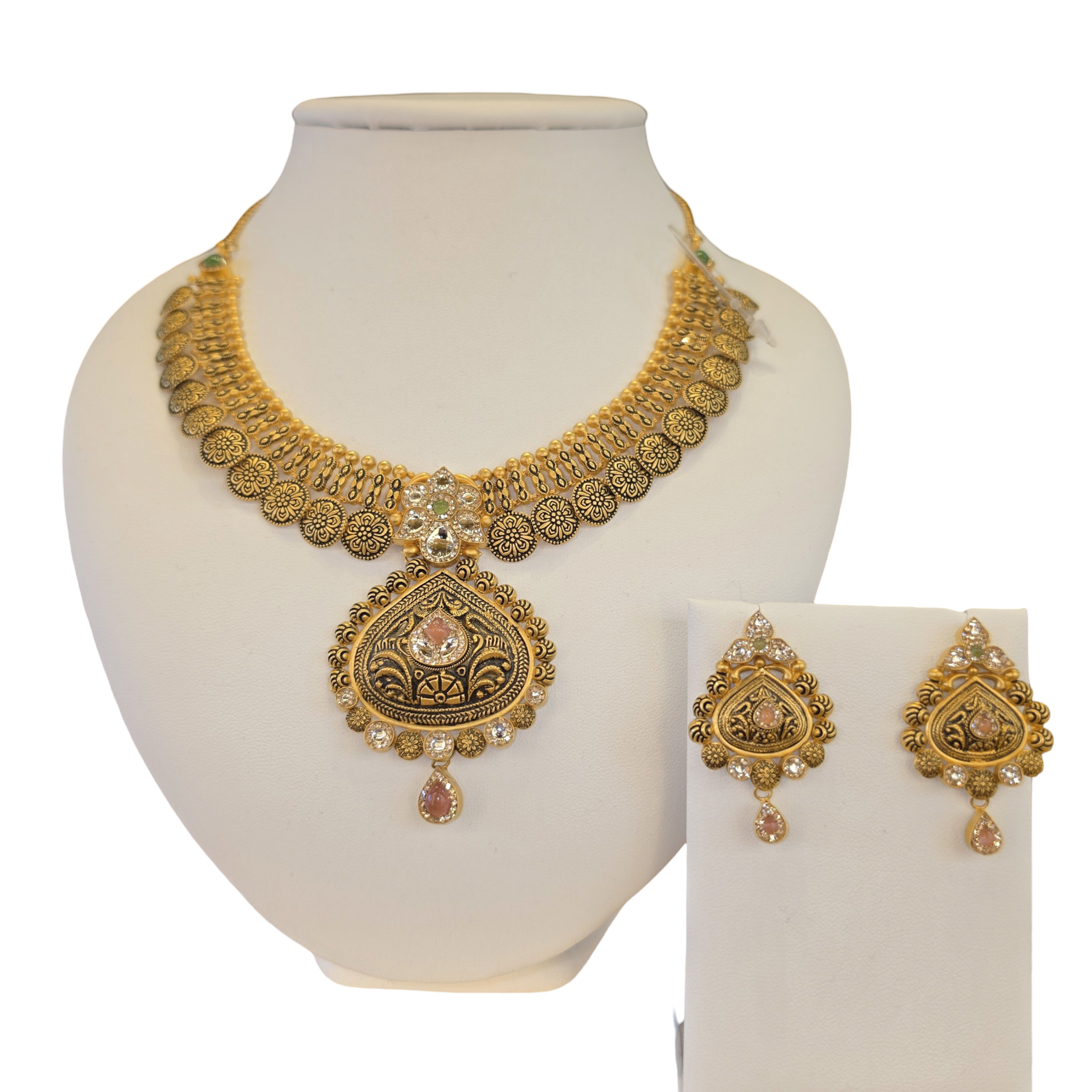 22K Gold Designer Antique Bridal Set