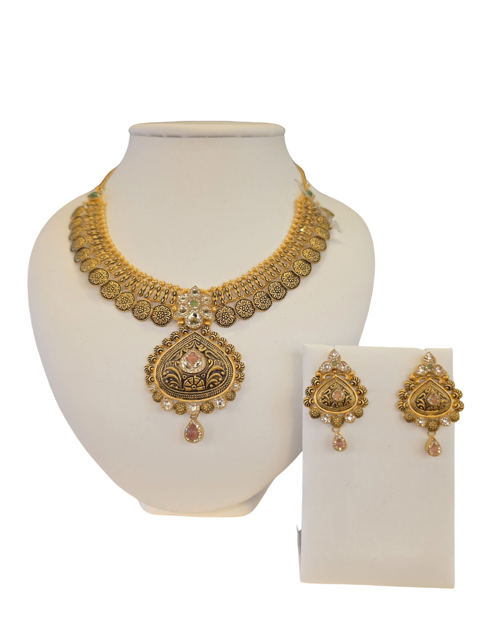 22K Gold Designer Antique Bridal Set
