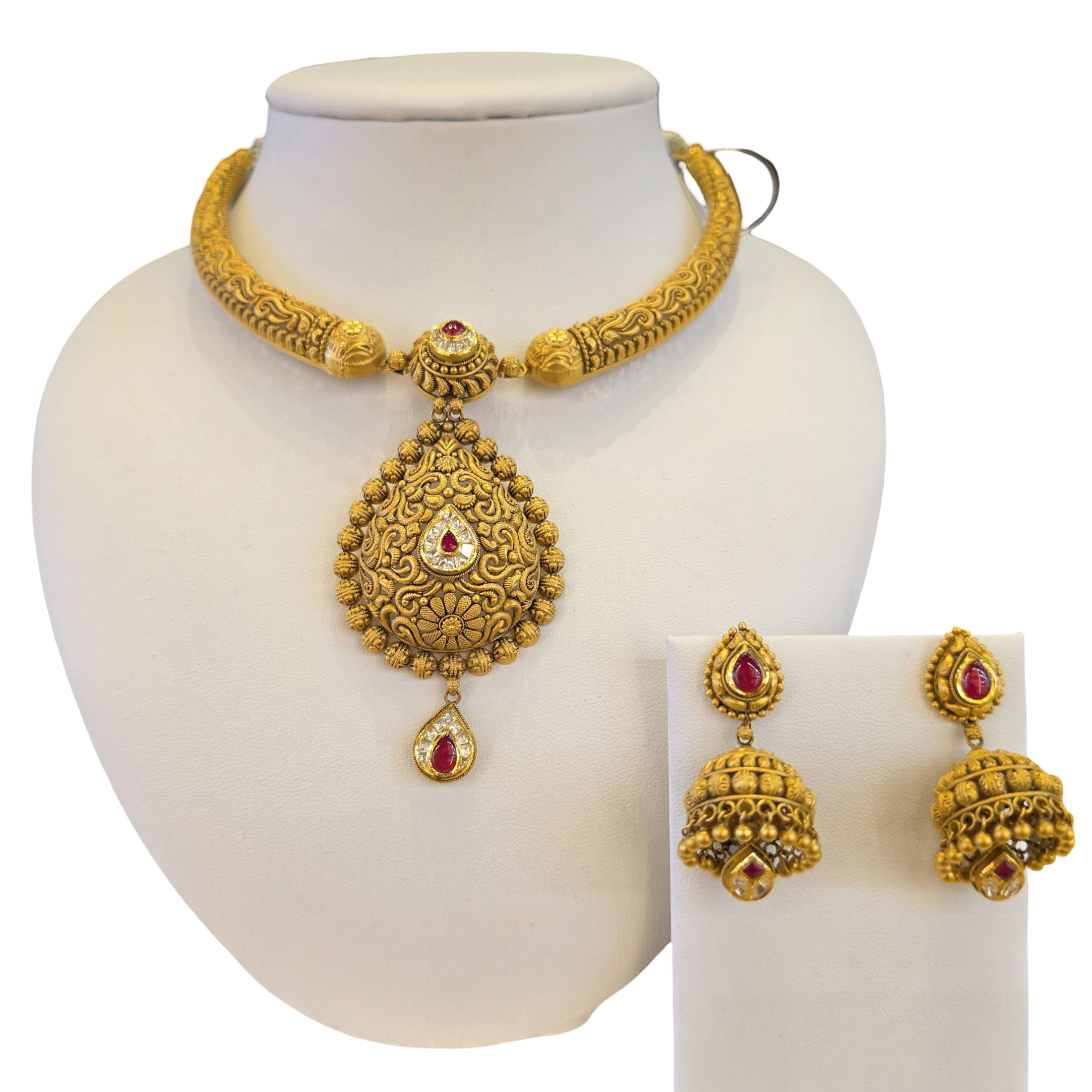22K Gold Antique Designer Bridal Set