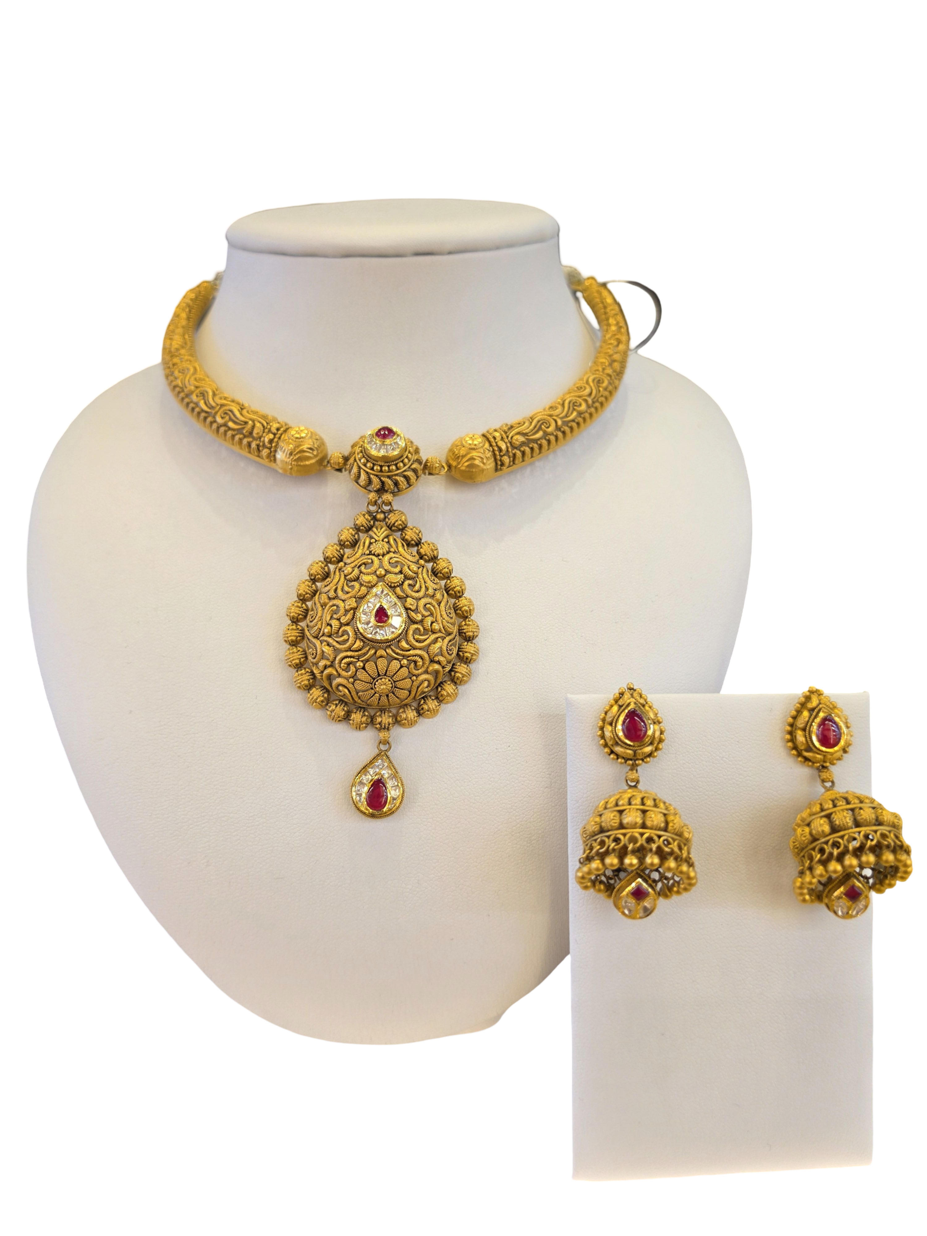 22K Gold Antique Designer Bridal Set