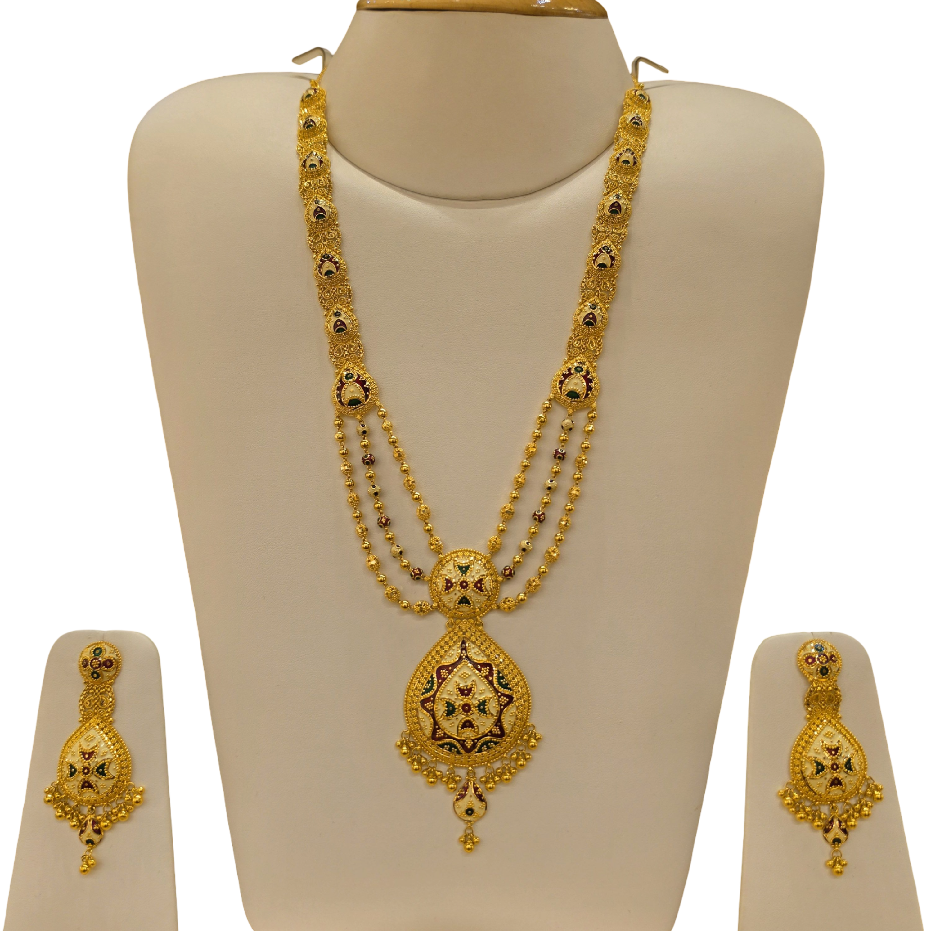 22K Gold Meena Designer Ranihaar