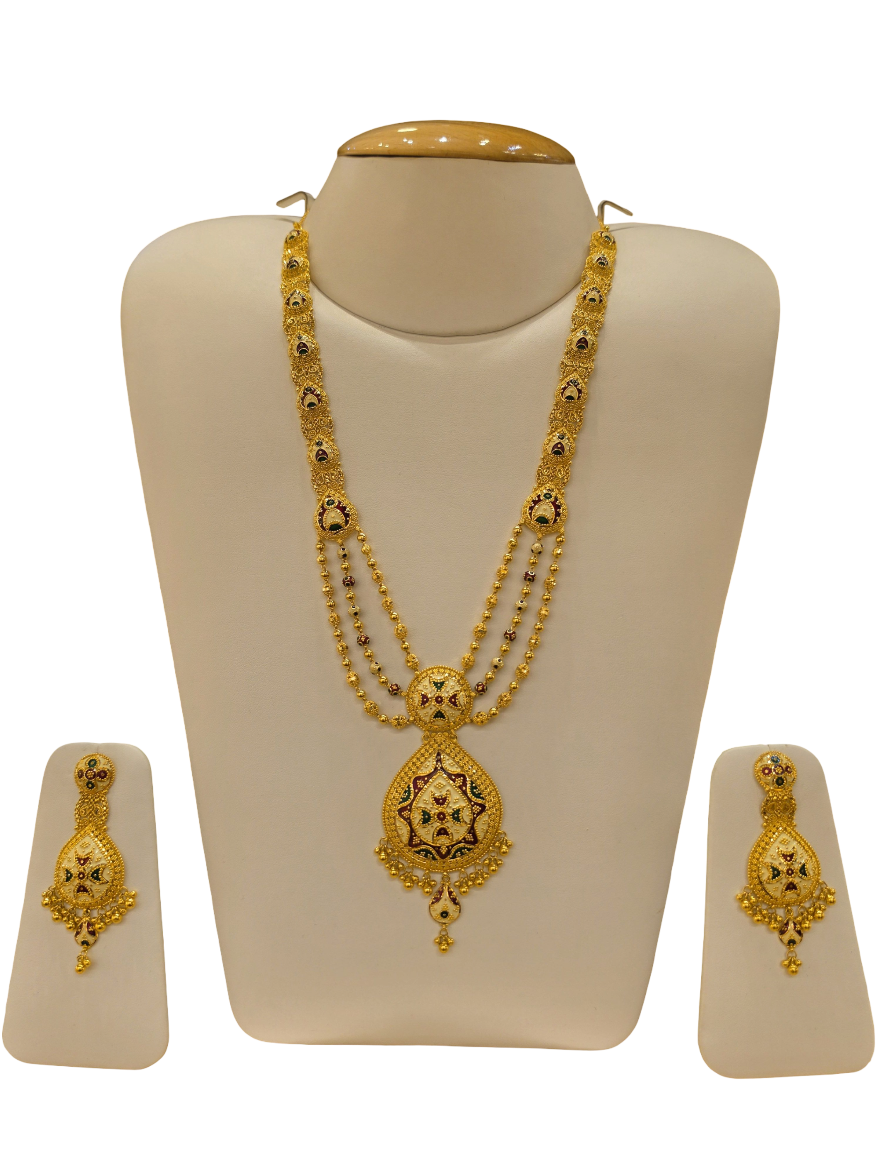 22K Gold Meena Designer Ranihaar