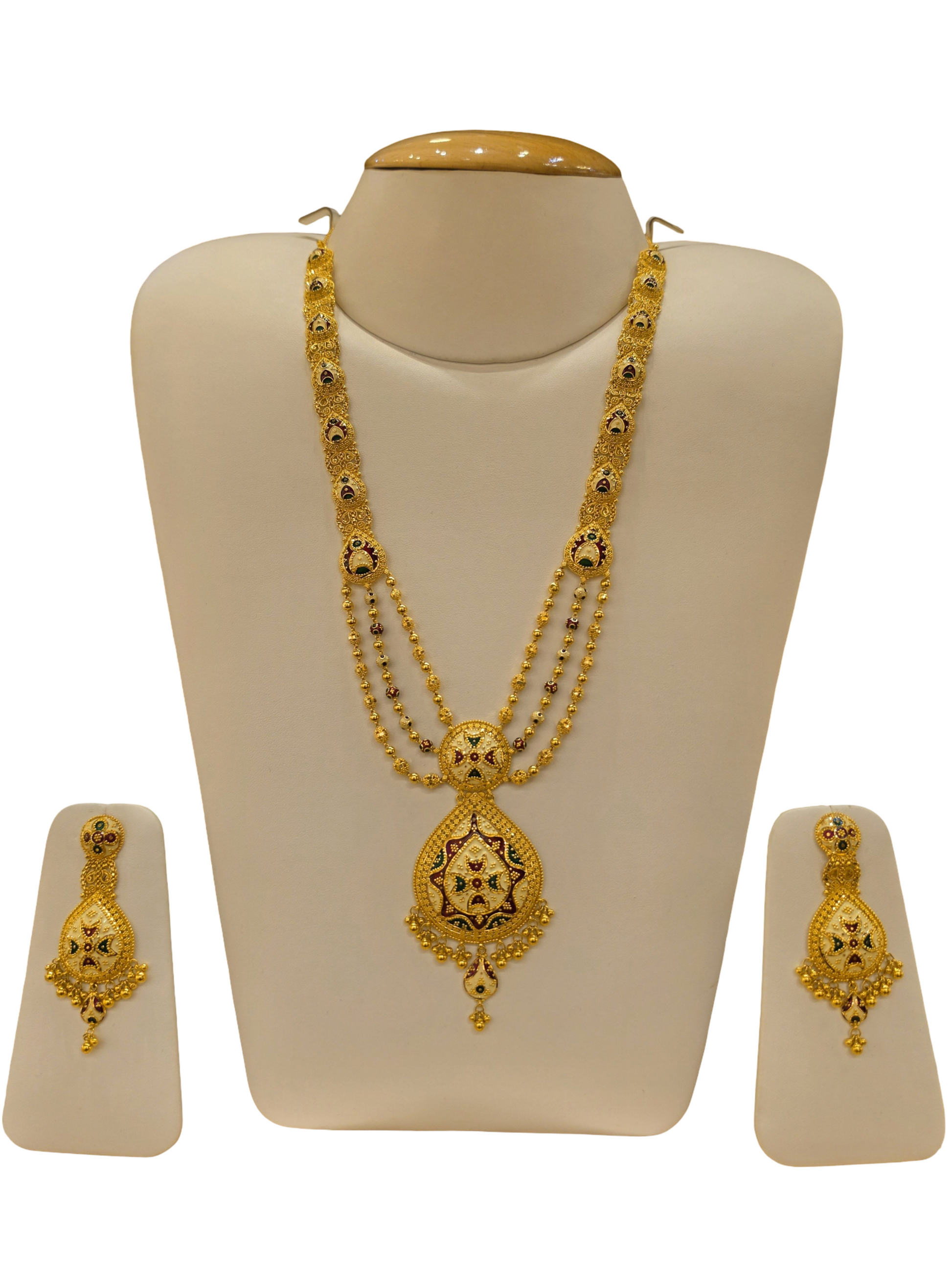 22K Gold Meena Designer Ranihaar