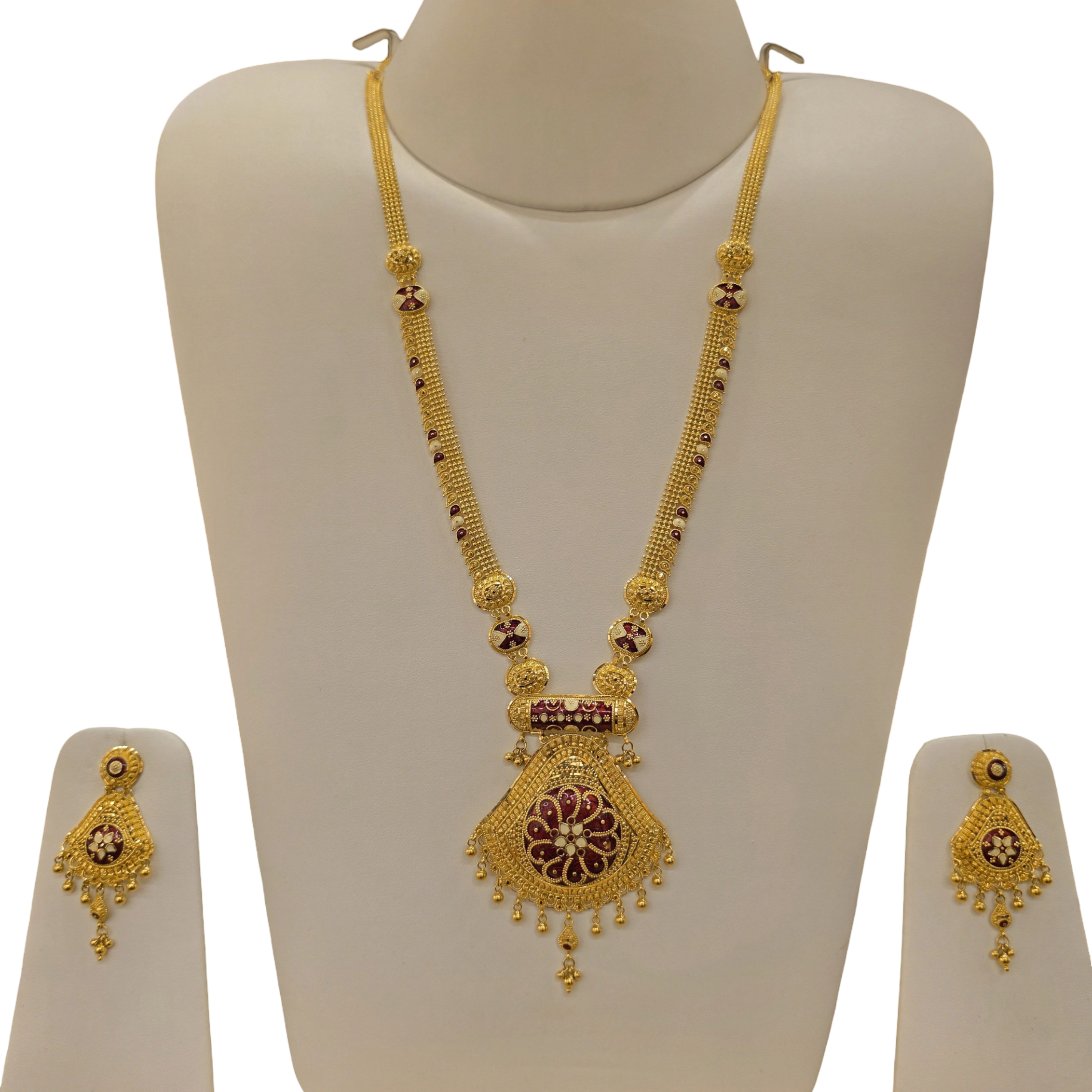 22K Gold Meena Designer Ranihaar