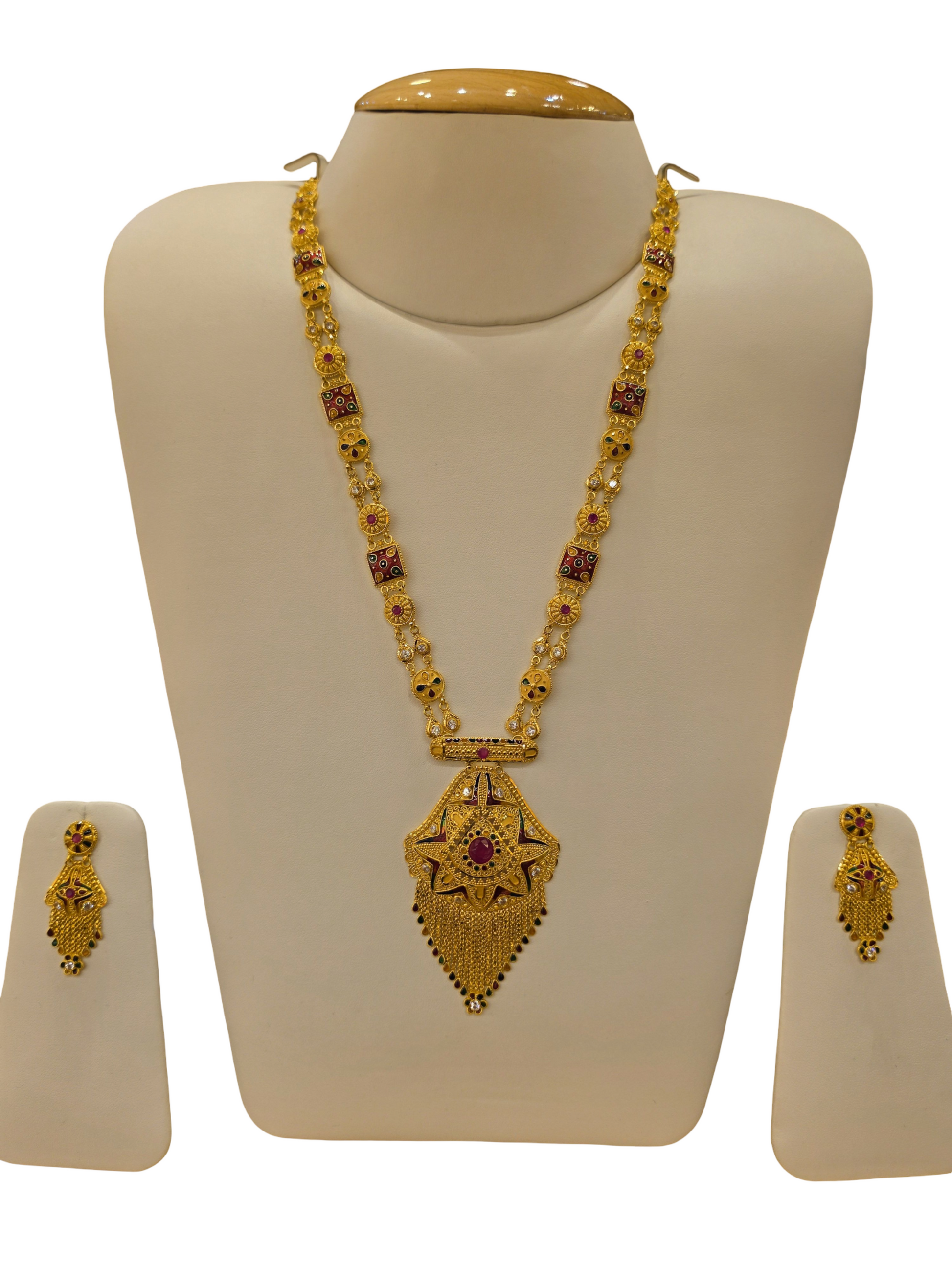 22K Gold Meena Designer Ranihaar