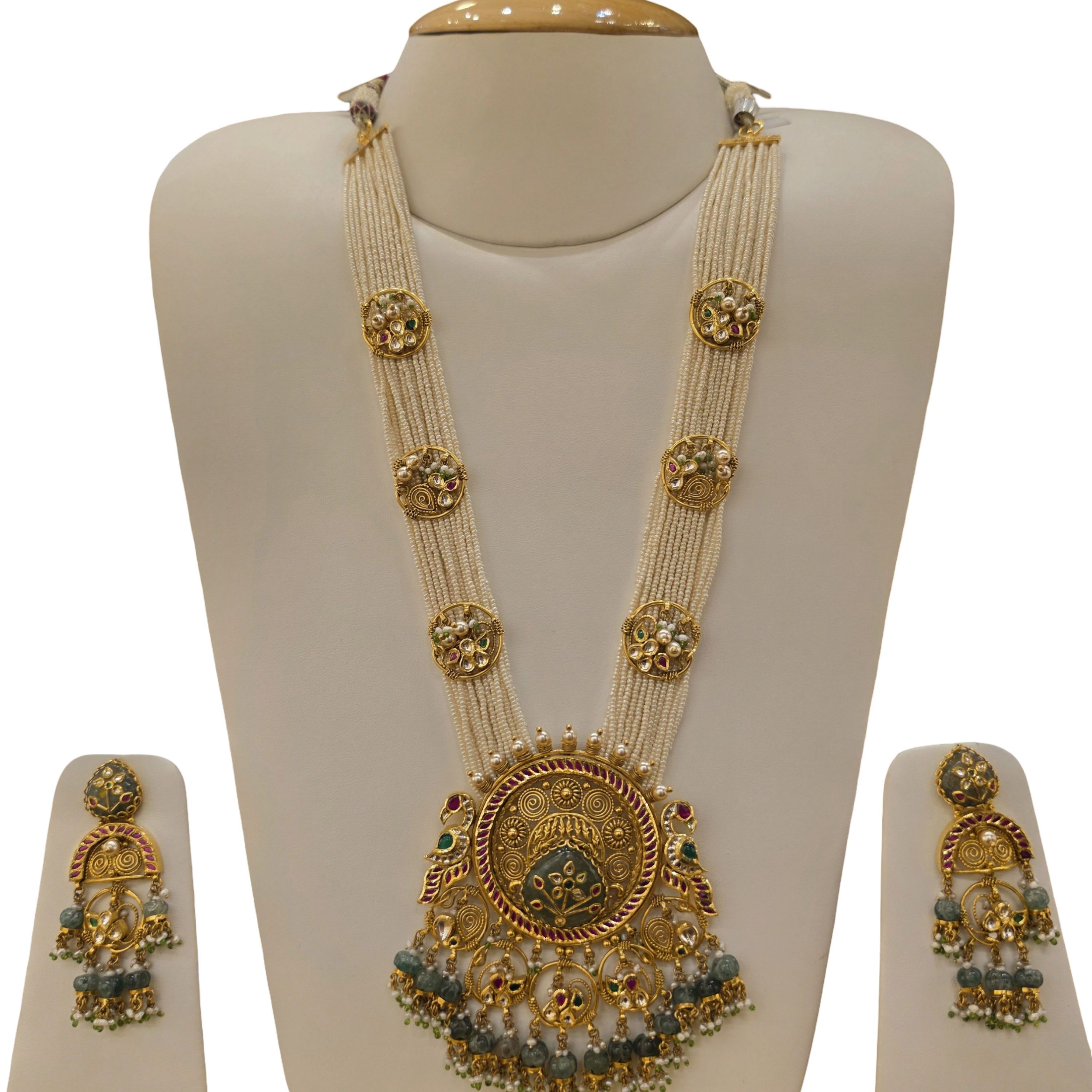 22K Gold Jadau Designer Ranihaar