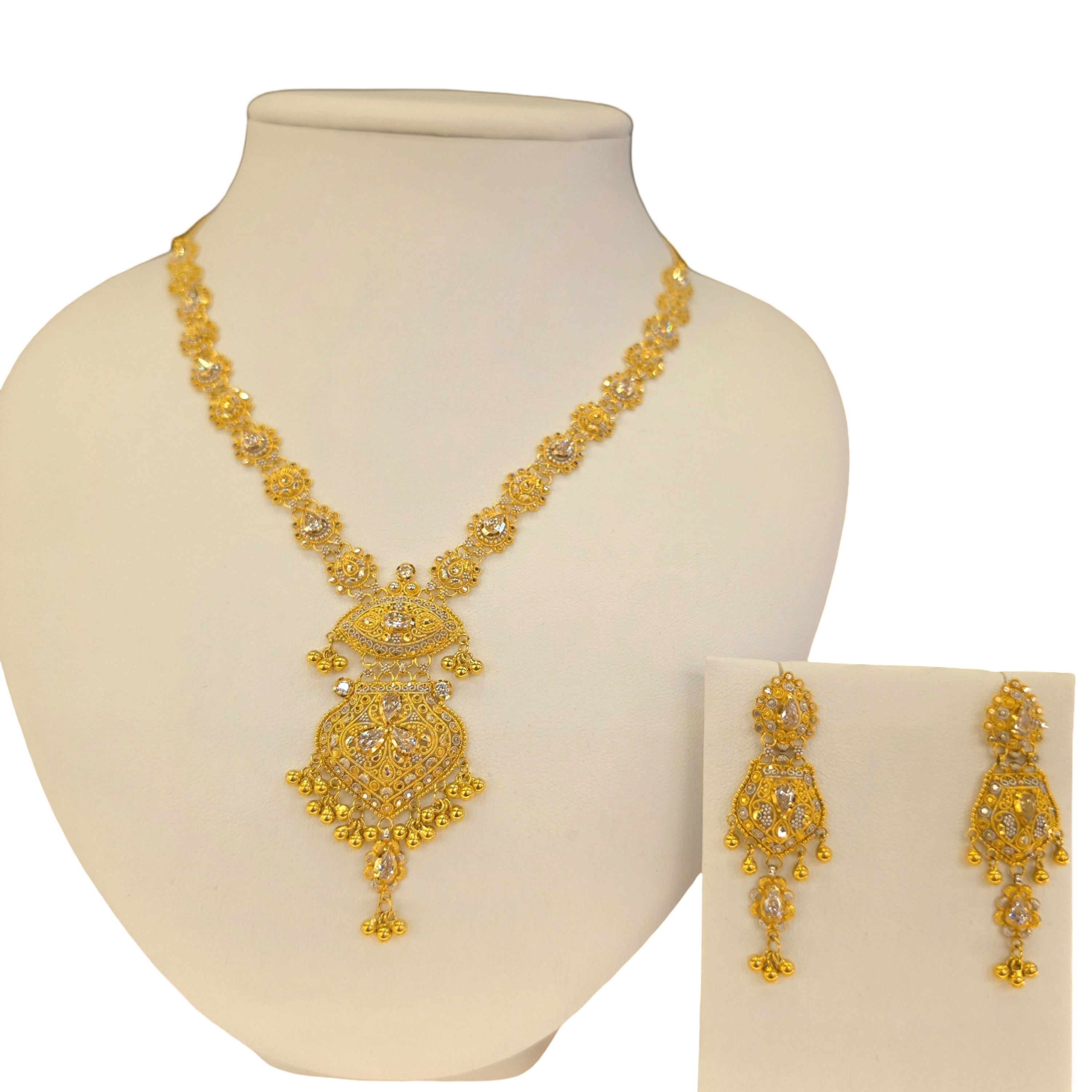 22K Gold Two-tone Designer Set