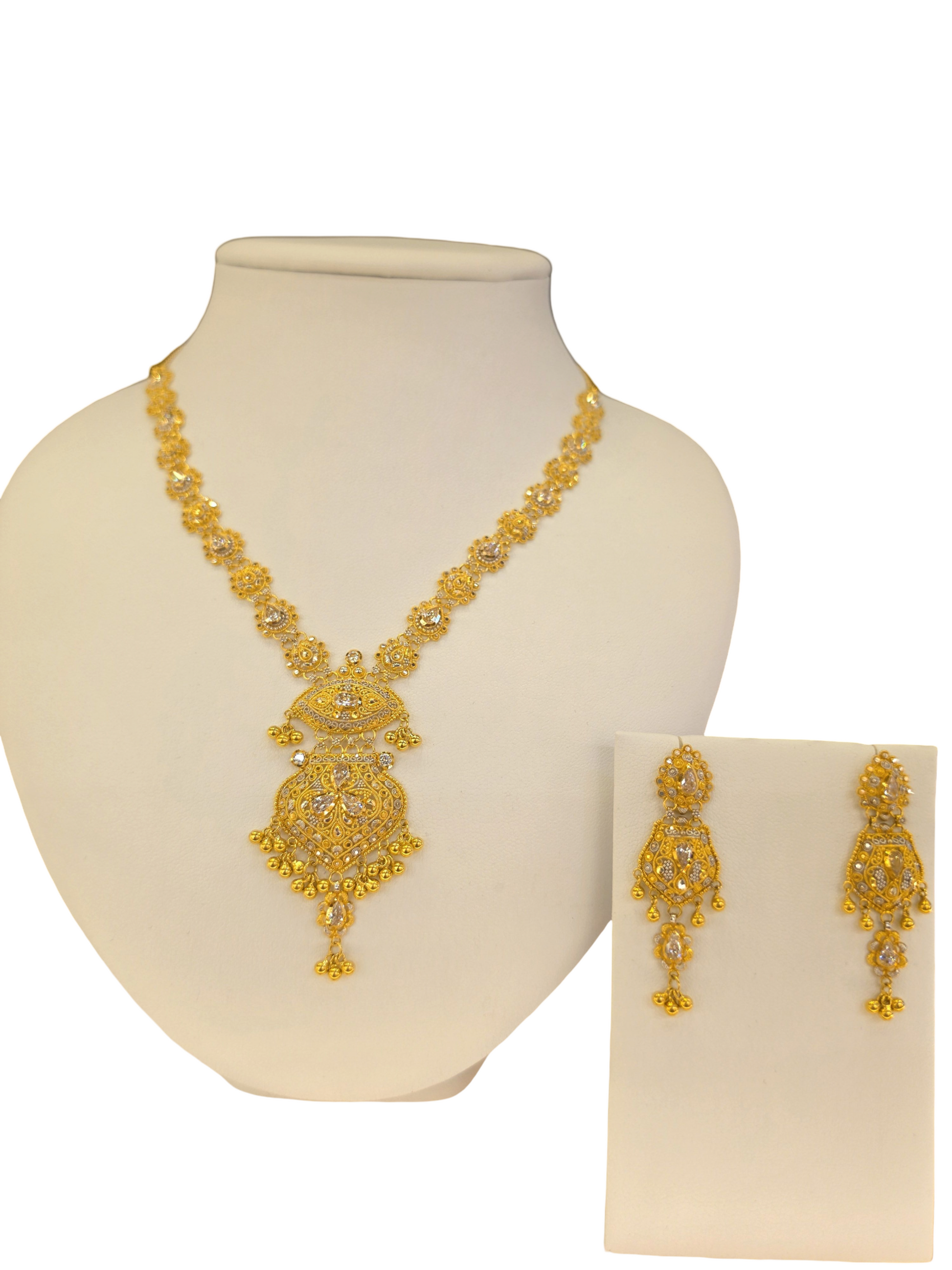 22K Gold Two-tone Designer Set