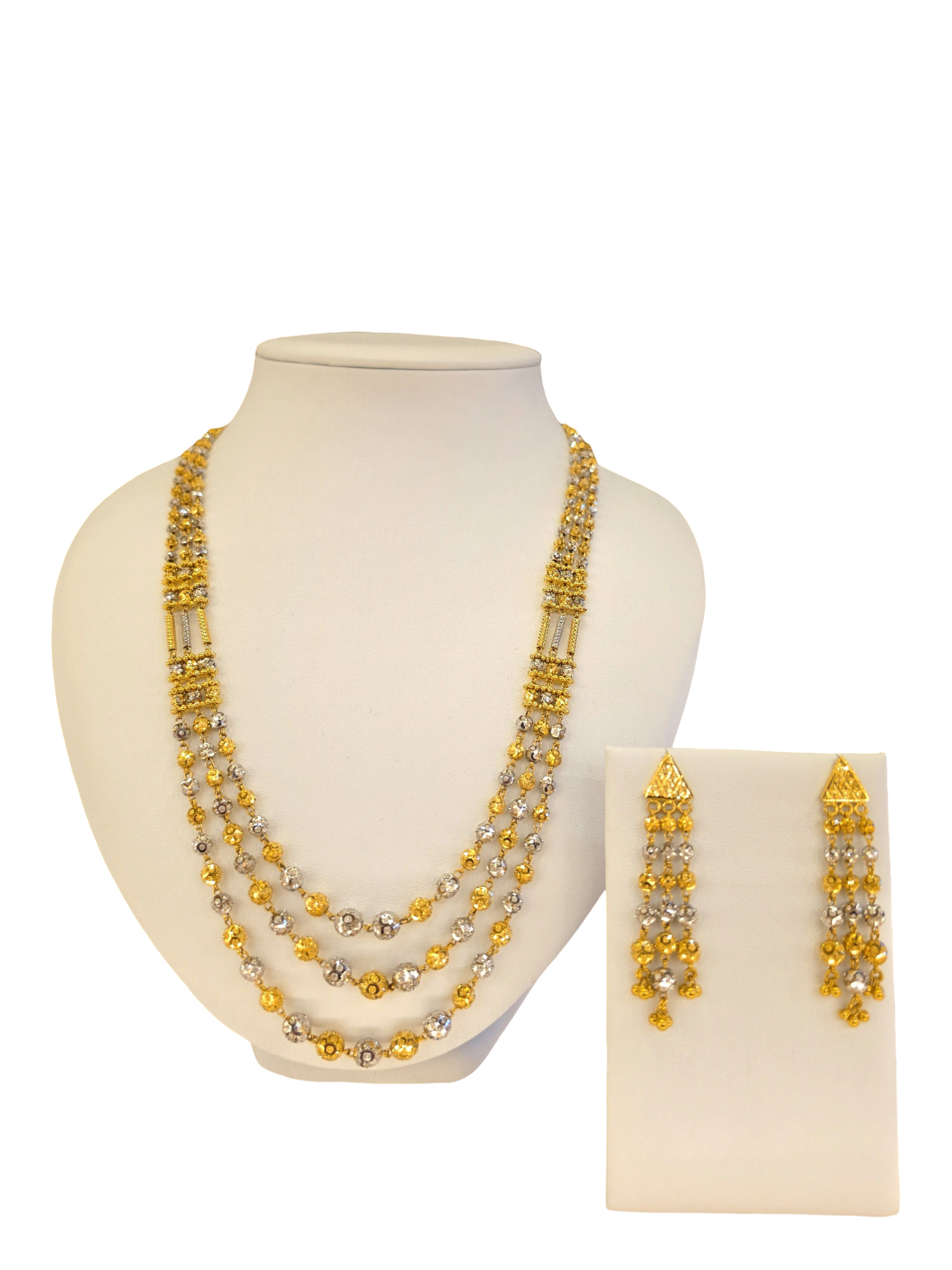 22K Gold Two-tone Designer Set