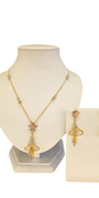 22K Gold Tri-tone Designer Set