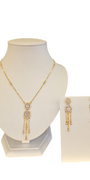 22K Gold CZ Designer Set