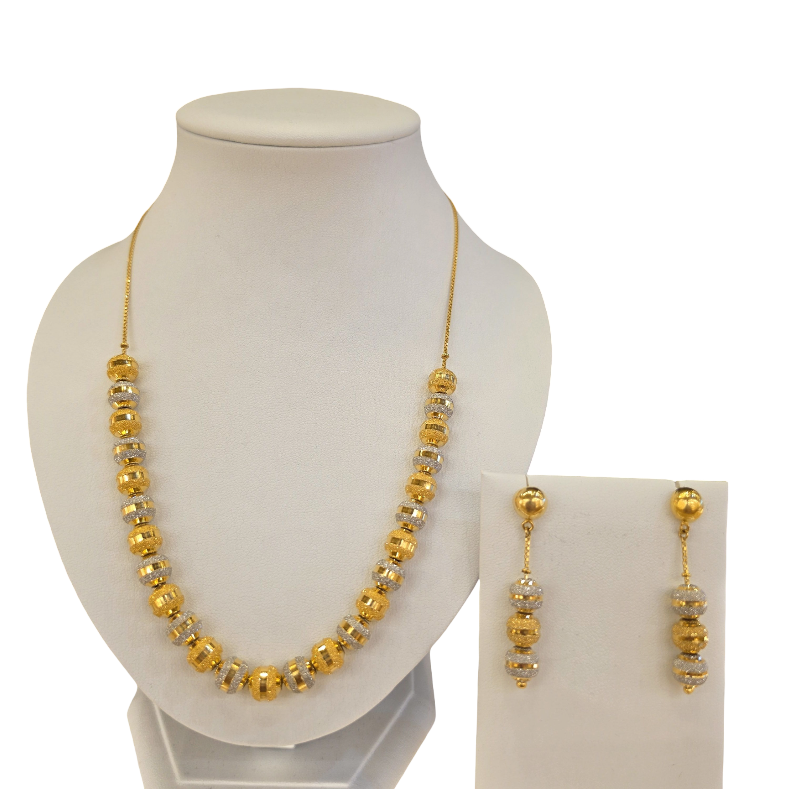 22K Gold Two-tone Designer Set